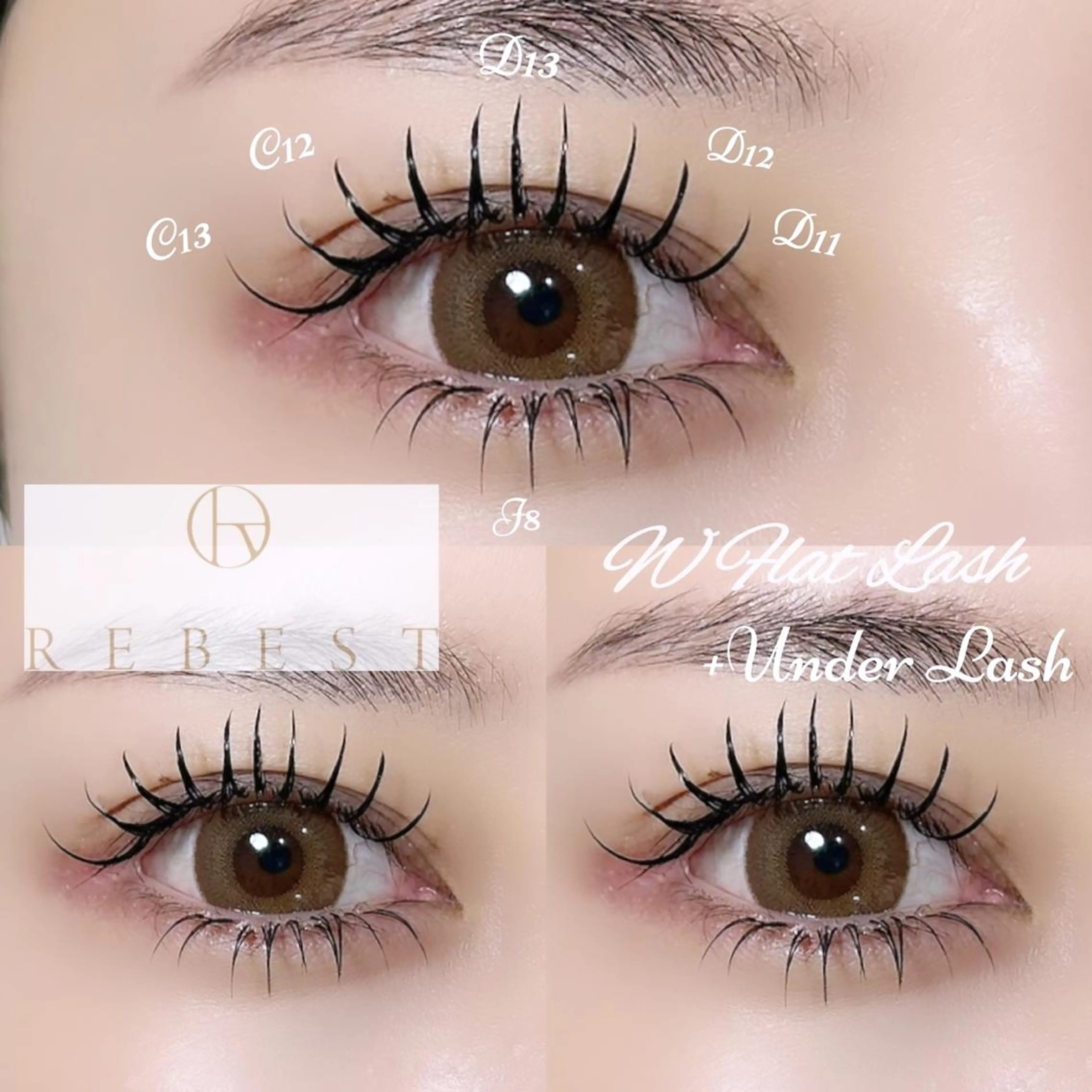 マツエク・マツパ Lashlift 👁️REBESTのマツエク・マツパデザイン