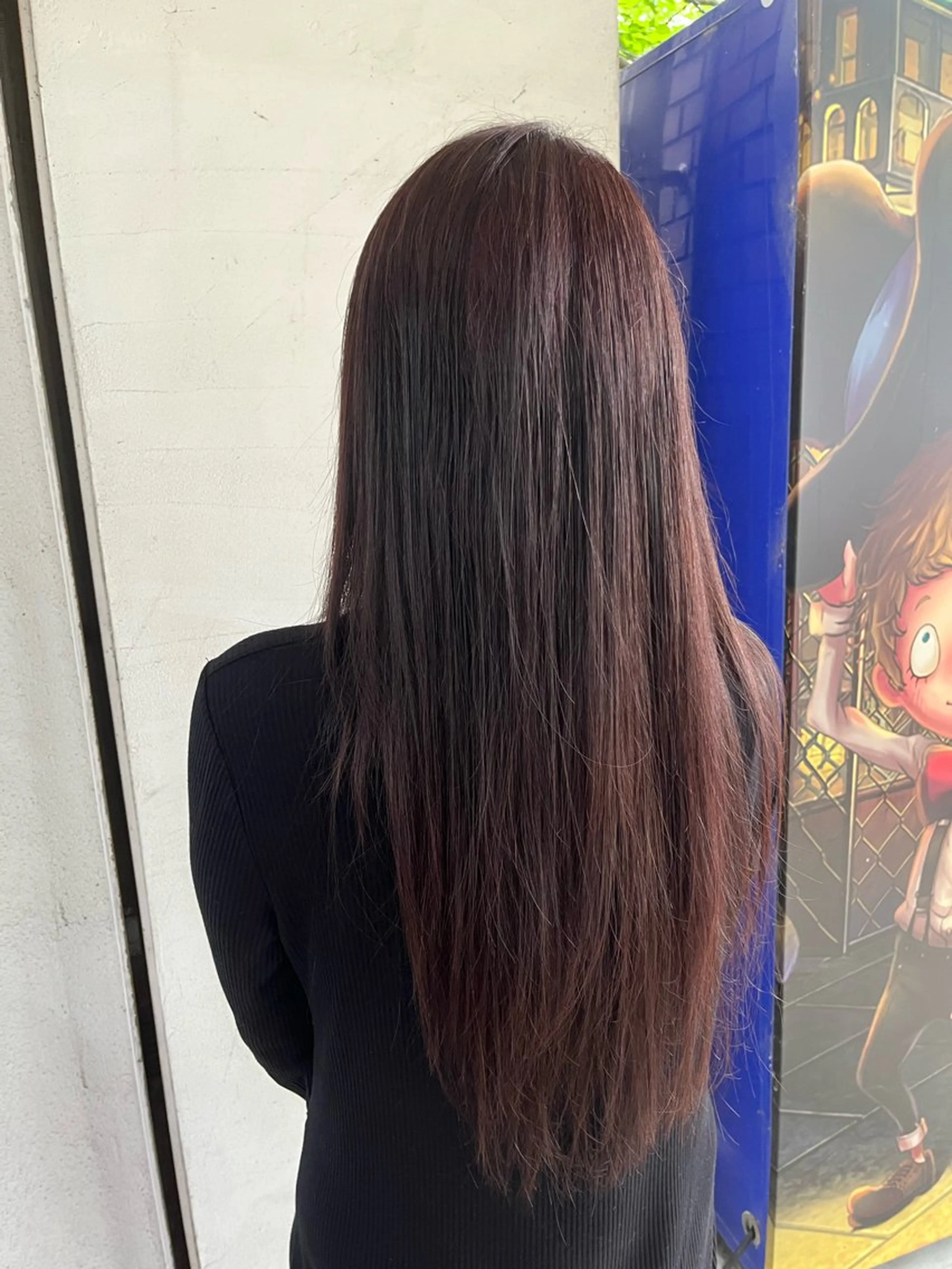 ロング カラー ブラウンカラー ラベンダーカラー ロング 臼井 いづみのヘアスタイル