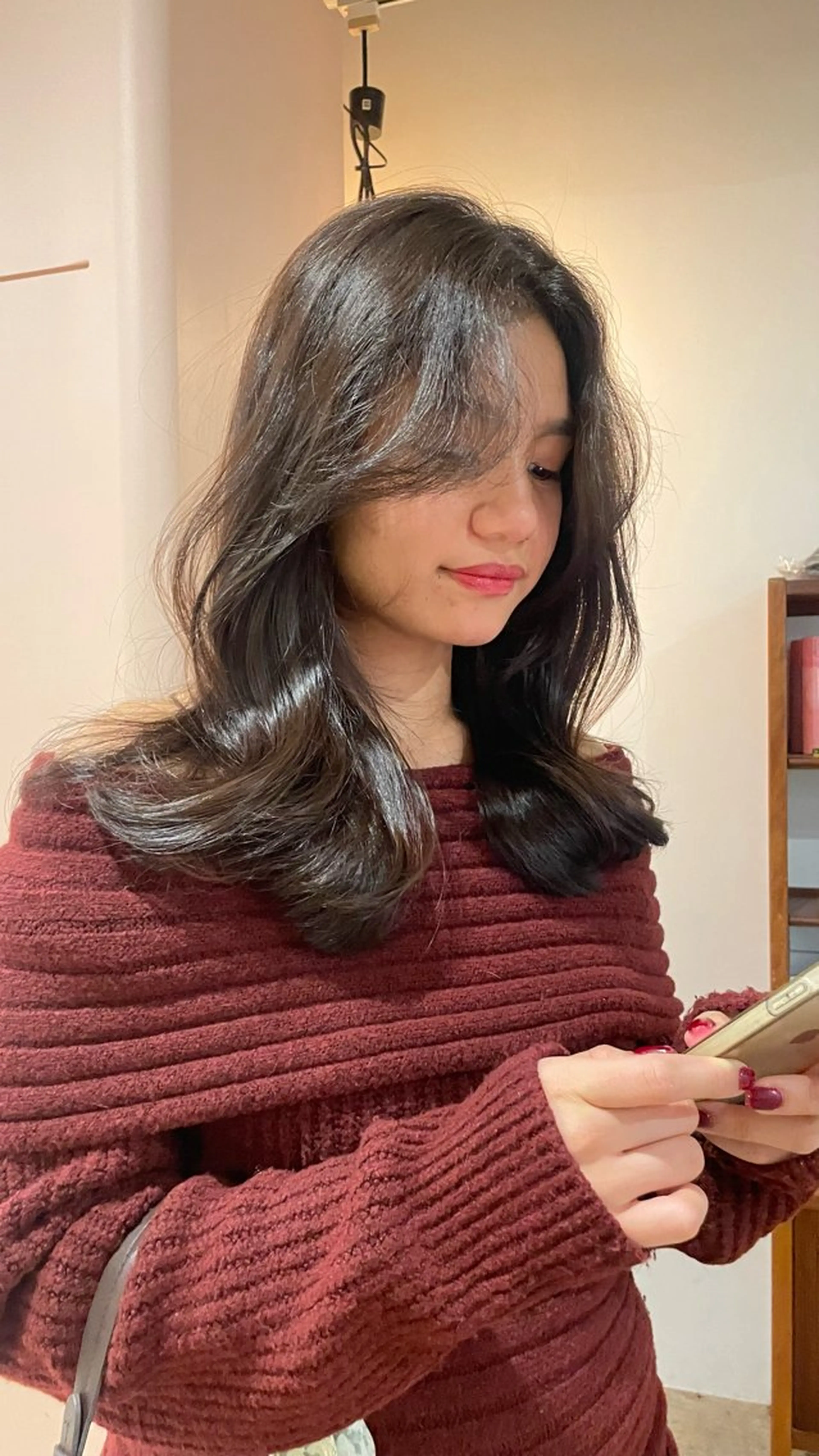 セミロング カラー ゆるふわガーリーst yle🩰yuukaのヘアスタイル