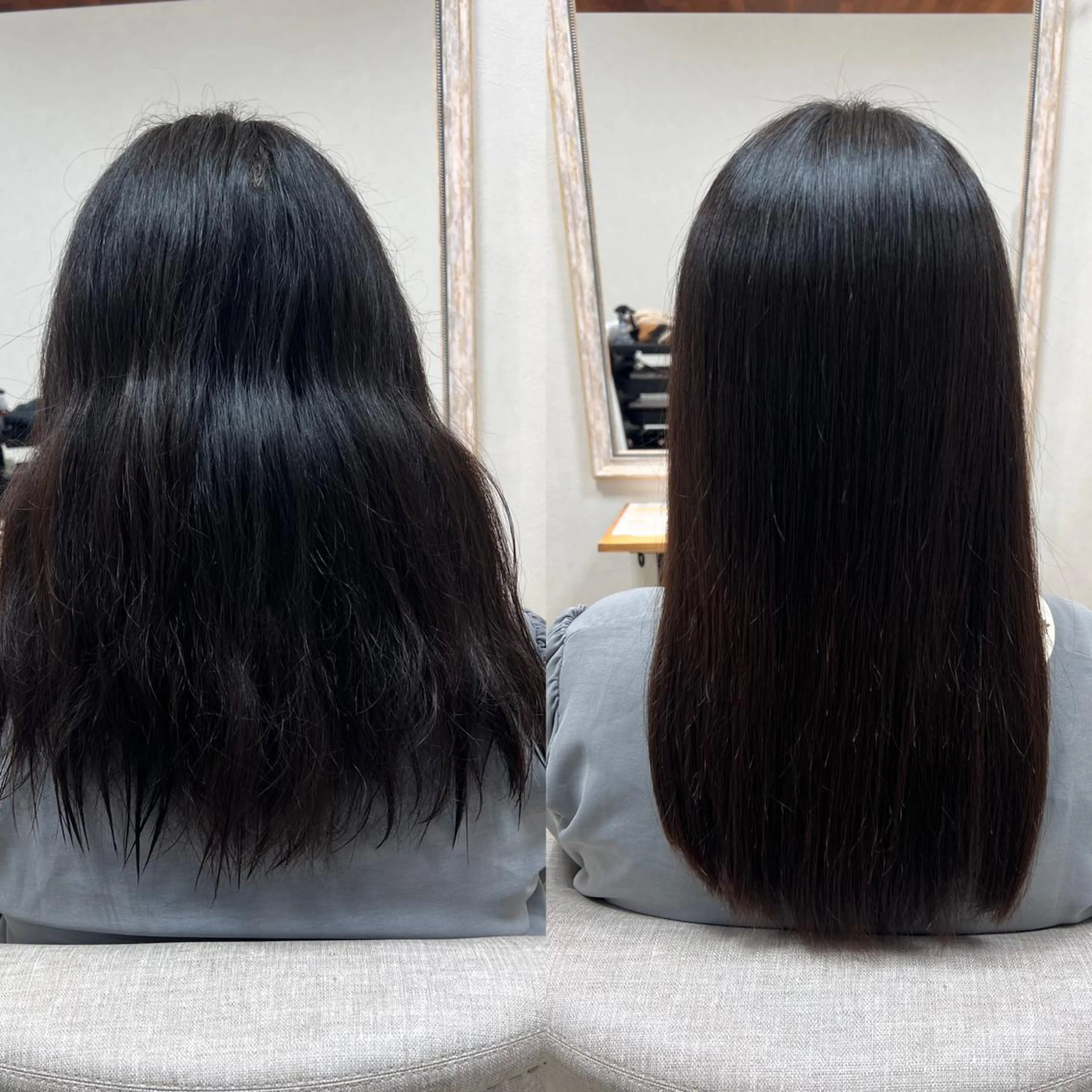 セミロング 縮毛矯正 ショート/白髪ぼかし 君和田若菜のヘアスタイル