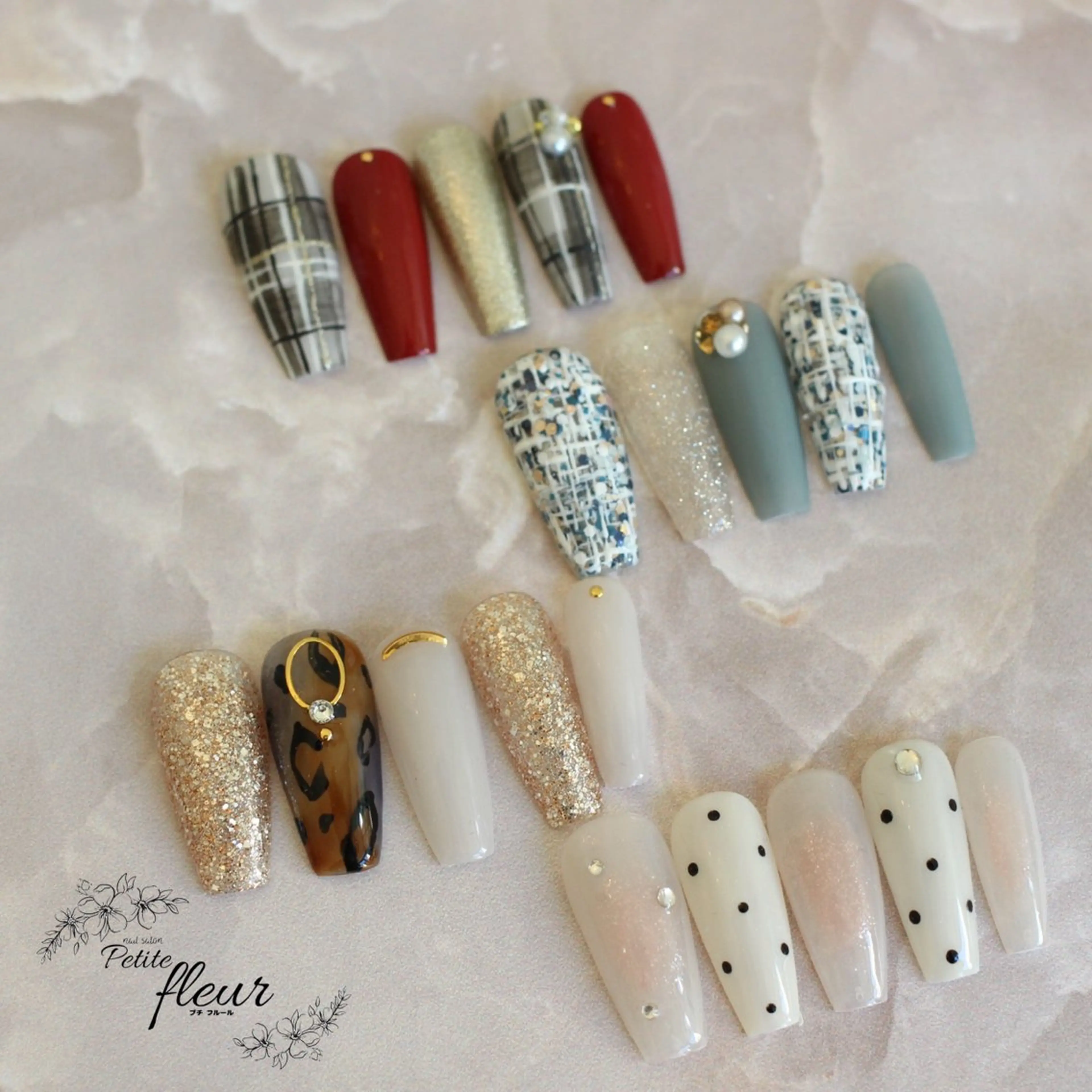 ネイル ハンドネイル ❁⃘*。Petite fleur❁⃘*りさのネイルデザイン