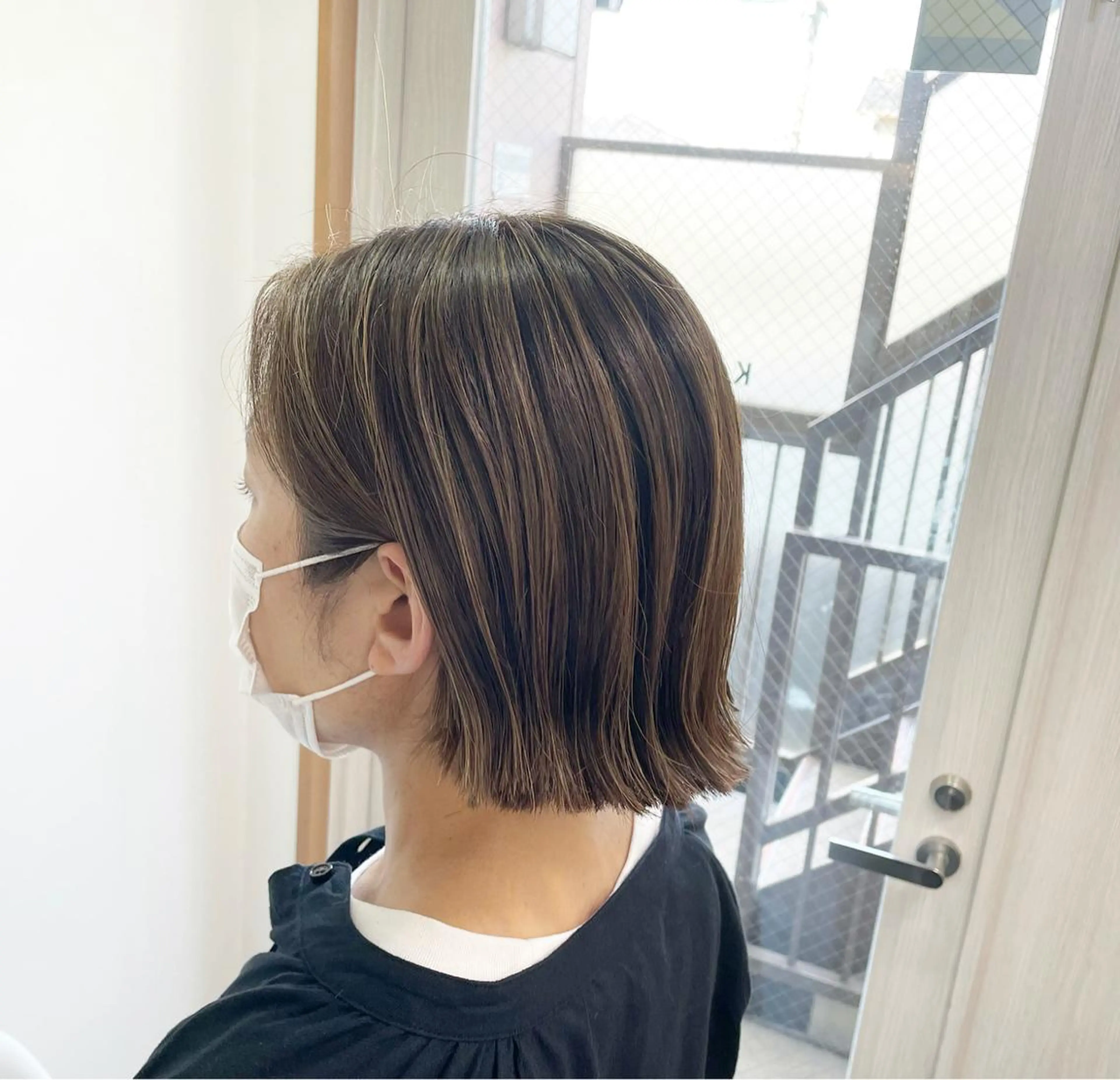 ショート ショートボブ ボブ ハイライト ショートヘア tokute 中野真咲🐺のヘアスタイル