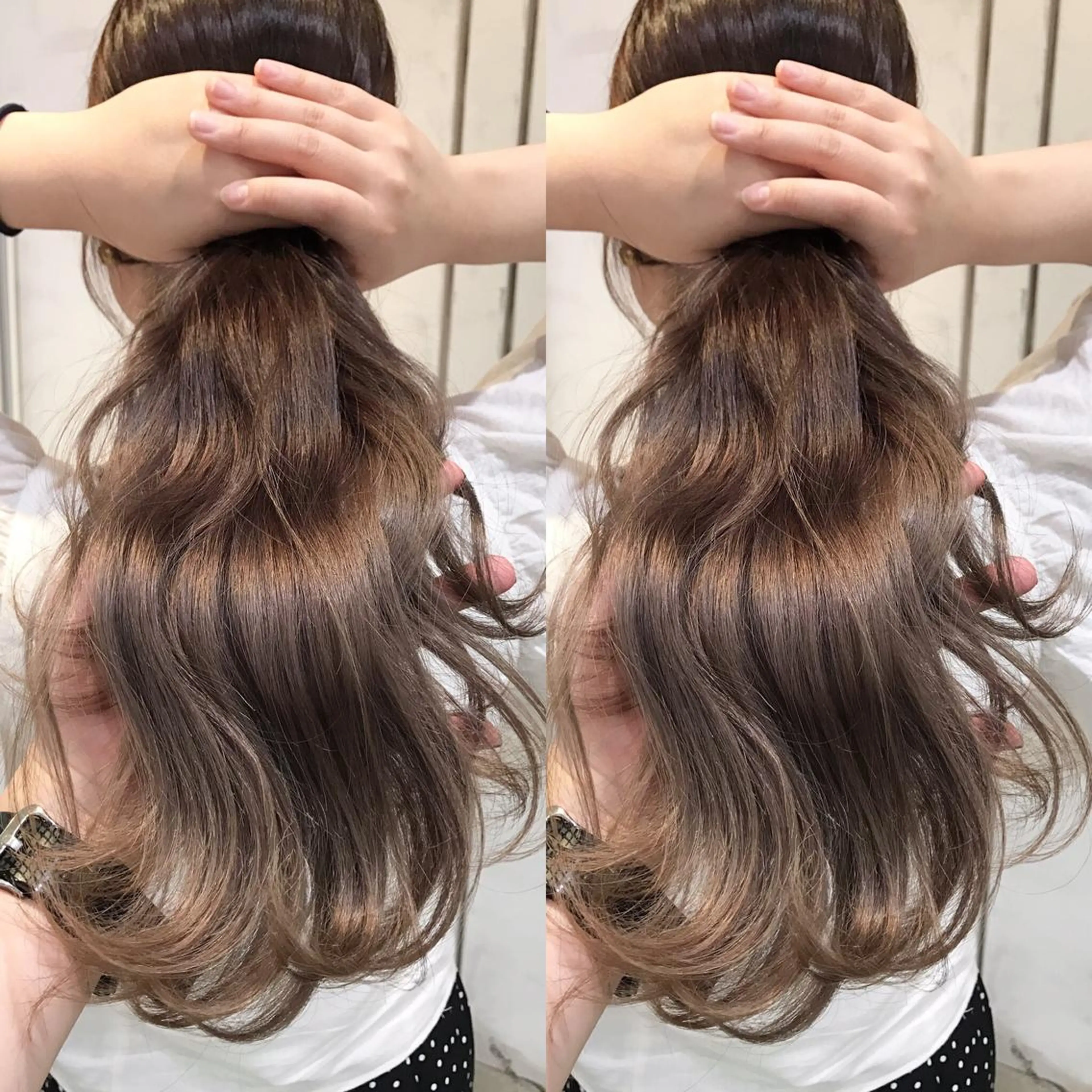 ロング カラー ヘアアレンジ ヘアカラー トリートメント BANK'S hair所属・💐ケラチン 髪質改善寺坂雄飛💐のヘアスタイル