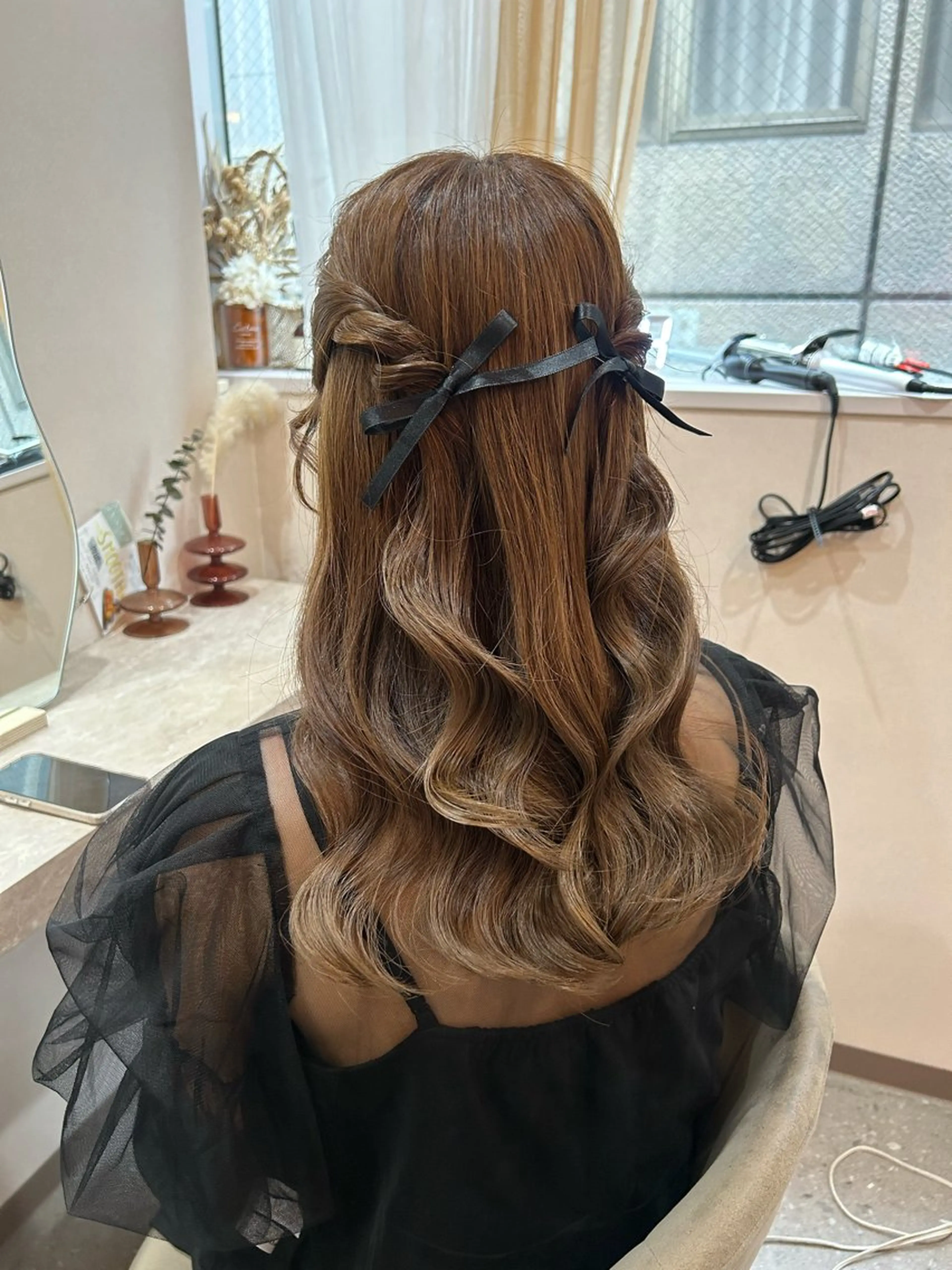 セミロング ヘアセット Mila Hazukiのヘアスタイル