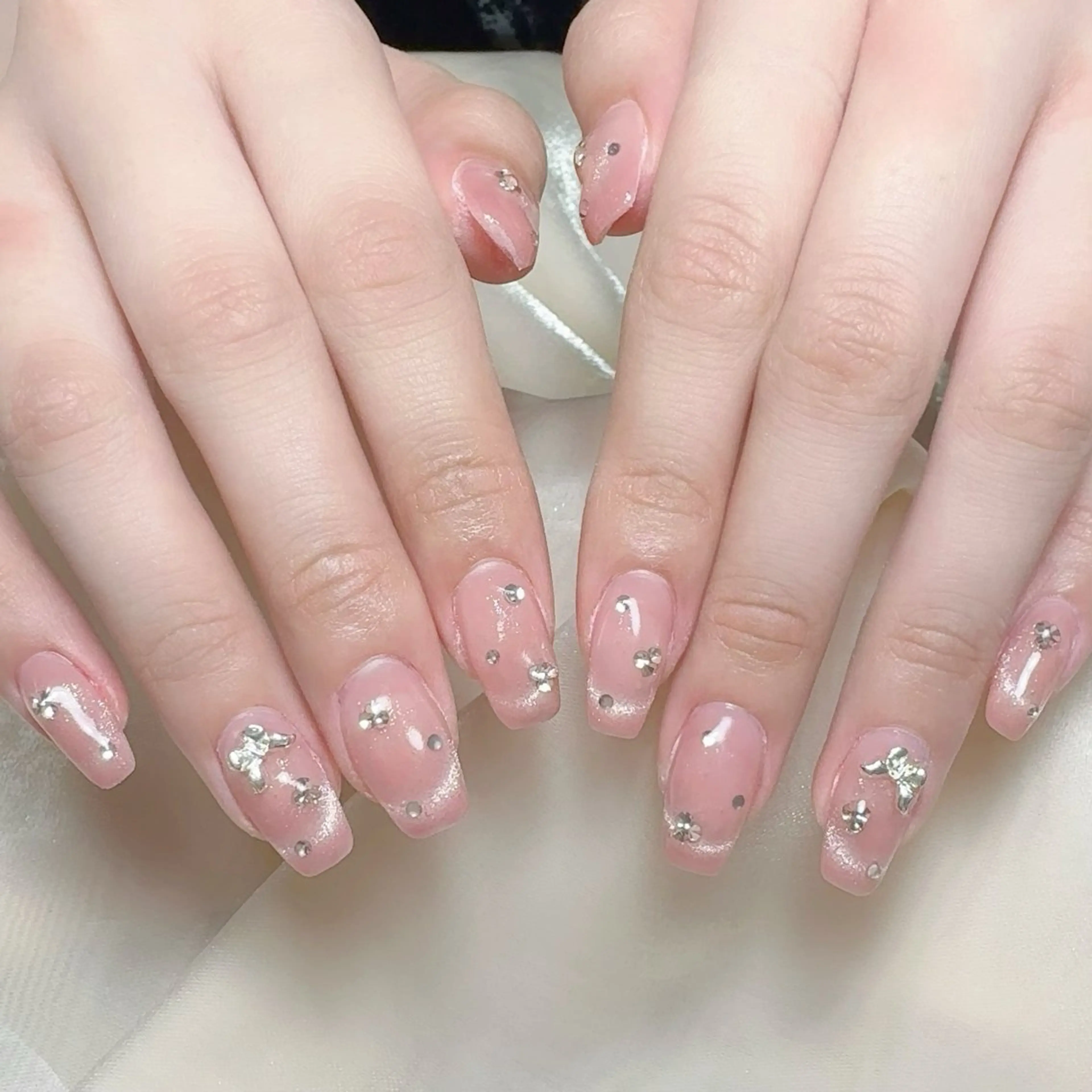 メンズ ネイル メンズ韓国風 アートネイル オーロラネイル ガーリー キラキラネイル ハンドネイル Nail salon 木にいるのネイルデザイン