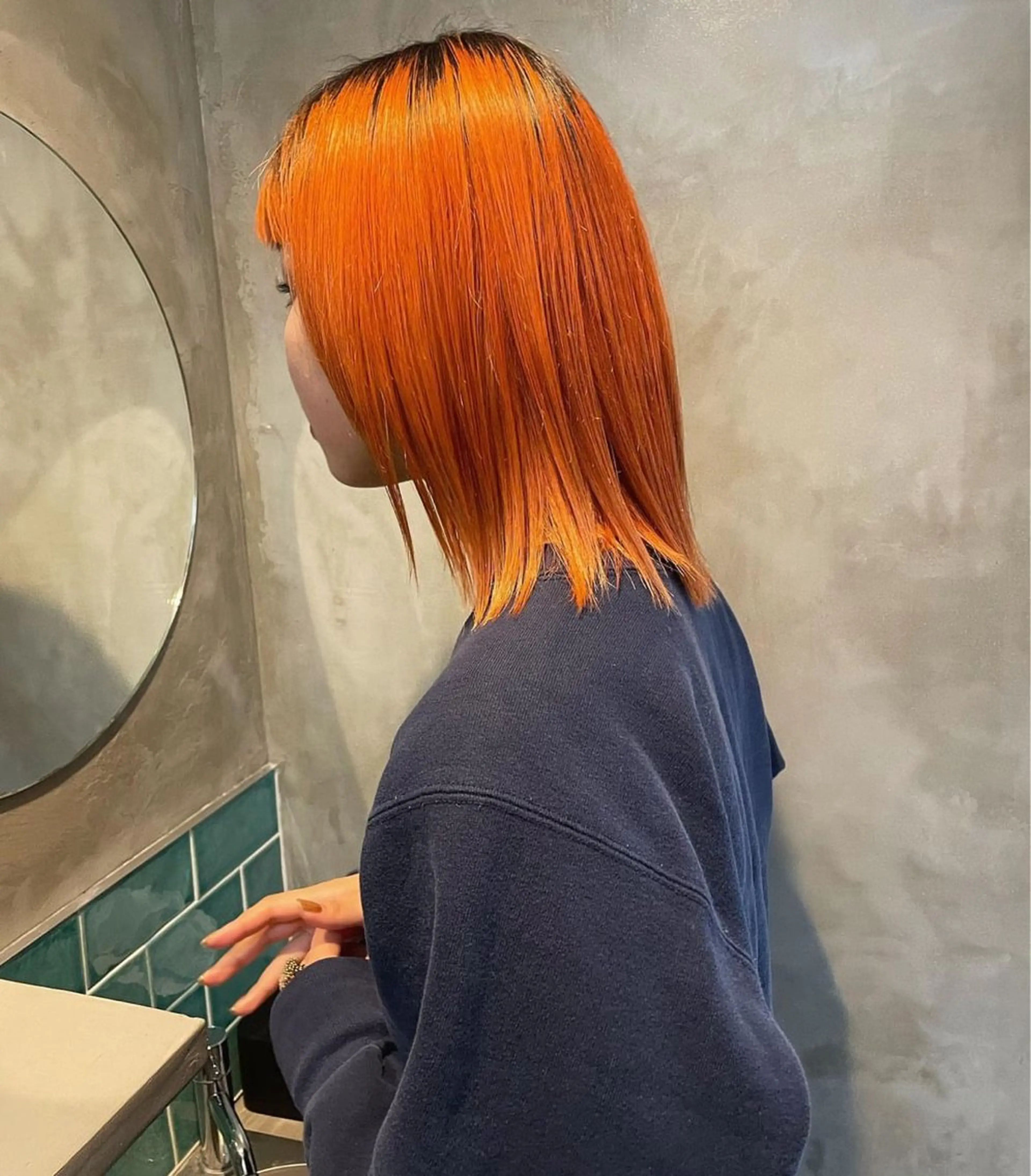 ミディアム ヘアカラー 🫧ほのか /透明感カラー🫧のヘアスタイル