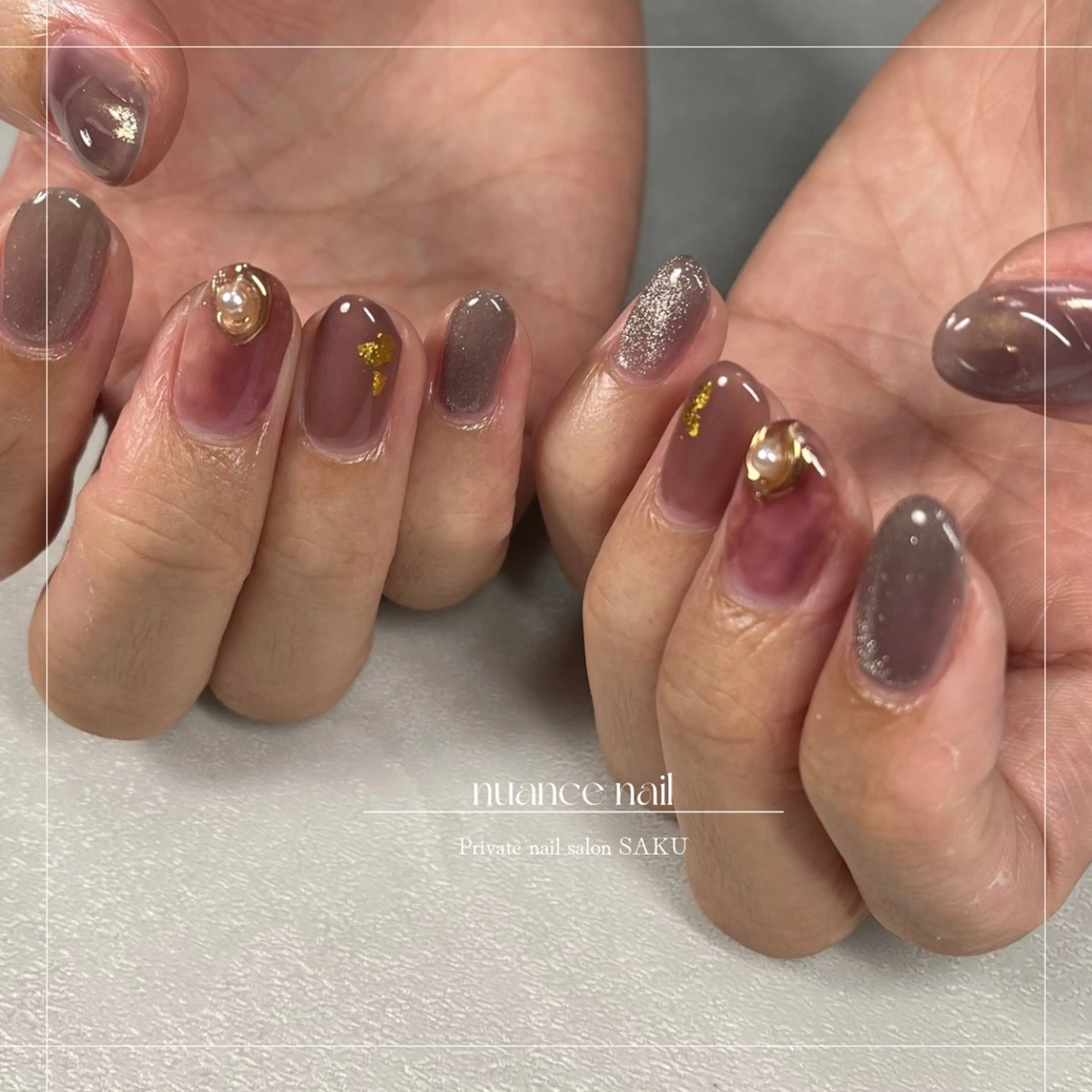 ネイル ニュアンスネイル SAKU  nail[サクネイル]所属・SAKU nail 作島茜のネイルデザイン