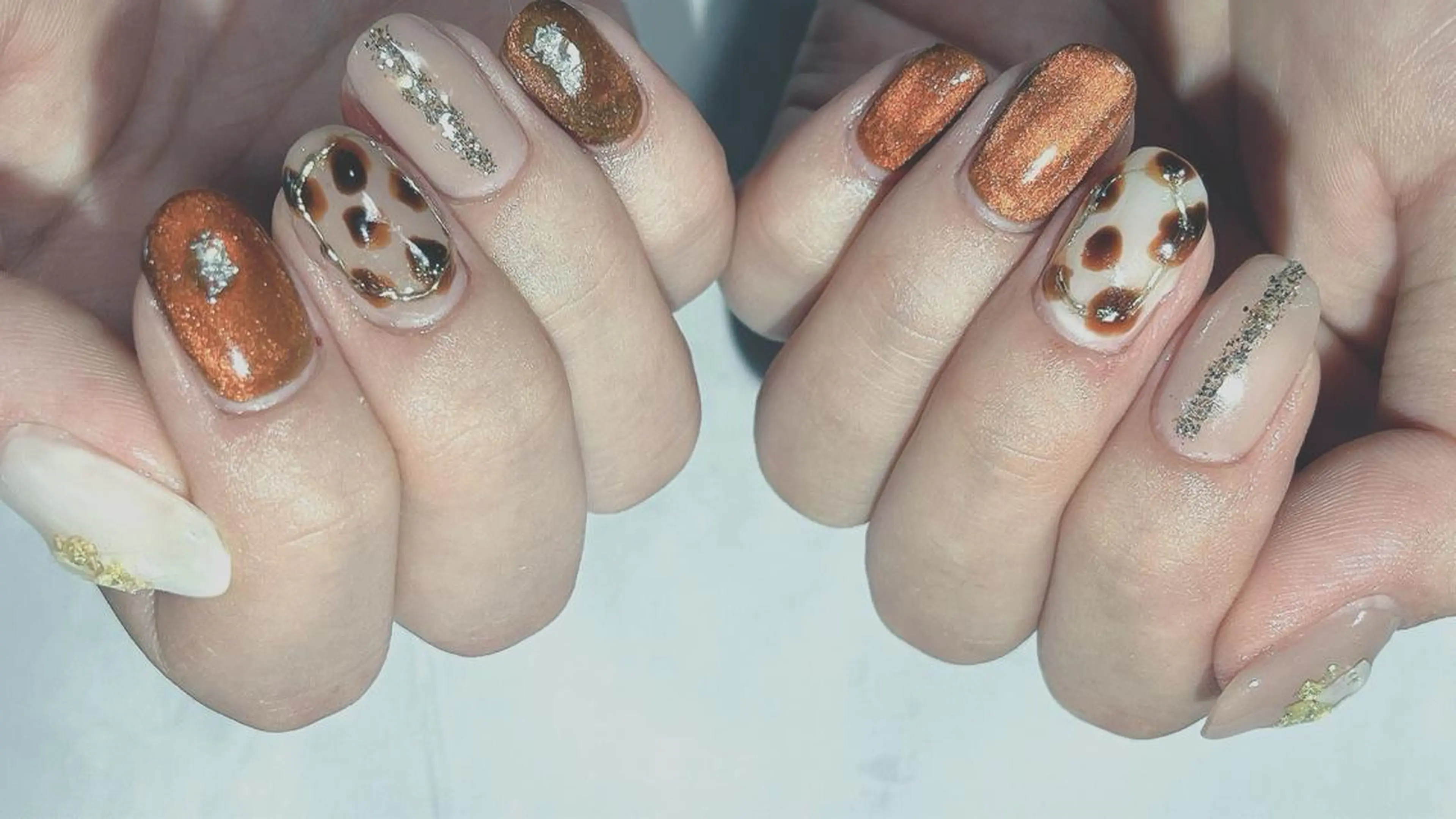 ネイル ジェルネイル マグネットネイル パラジェル 上村 未来のネイルデザイン