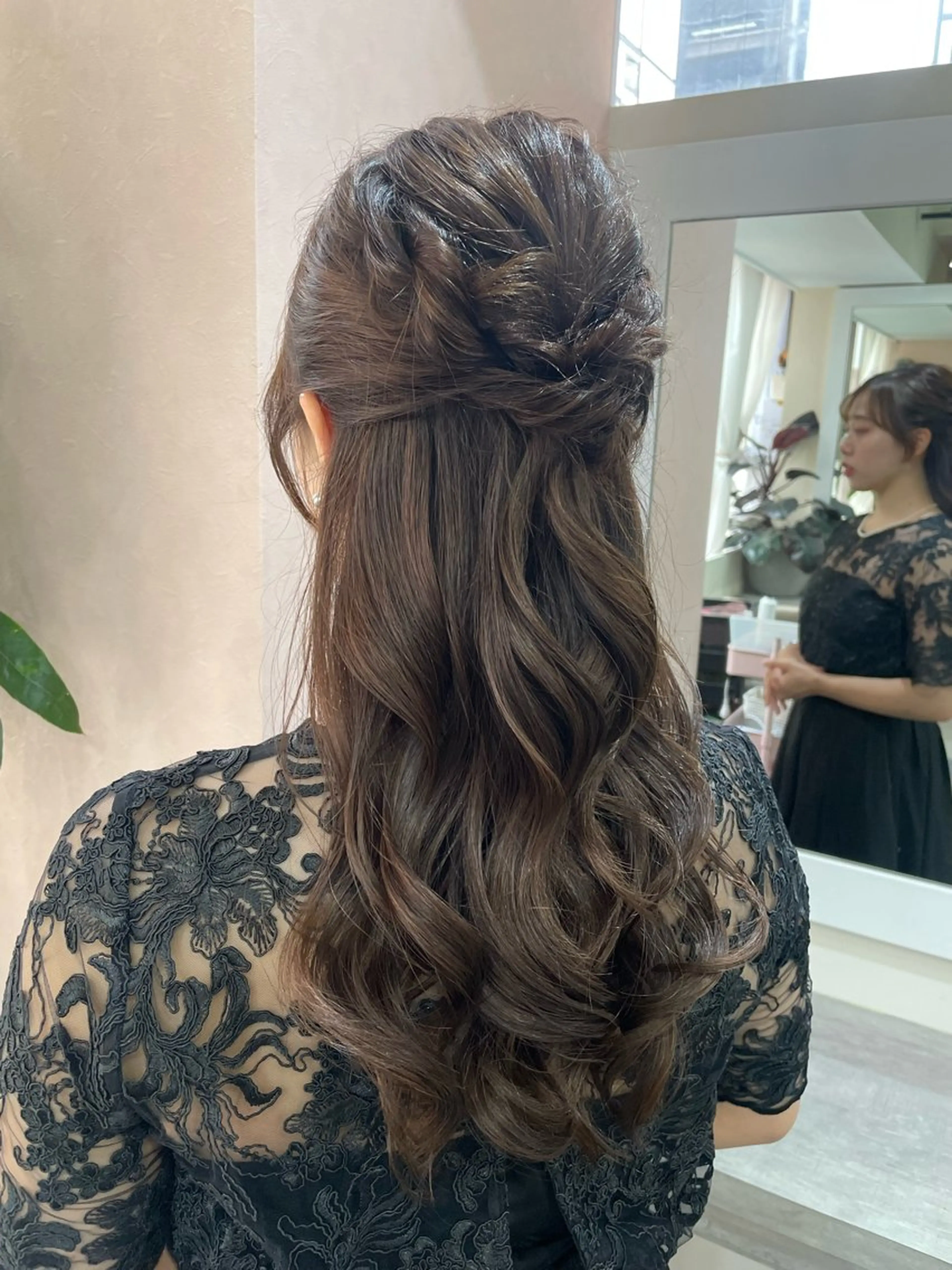 ロング ヘアアレンジ 韓国風パーマ/ヘア セット/店長みづきのヘアスタイル