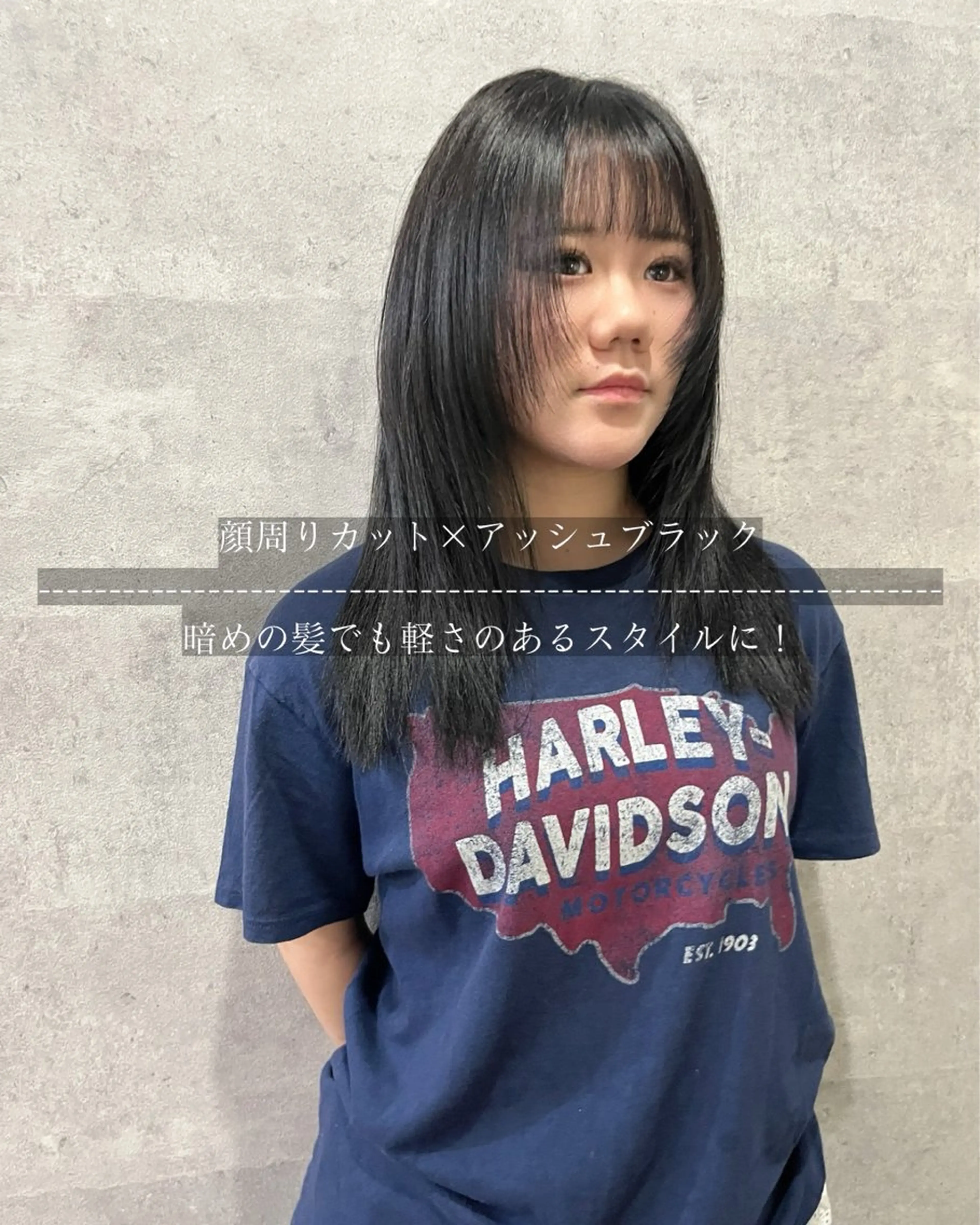 ミディアム カラー カット ヘアカラー Grow by NYNY 坂本 理輝のヘアスタイル