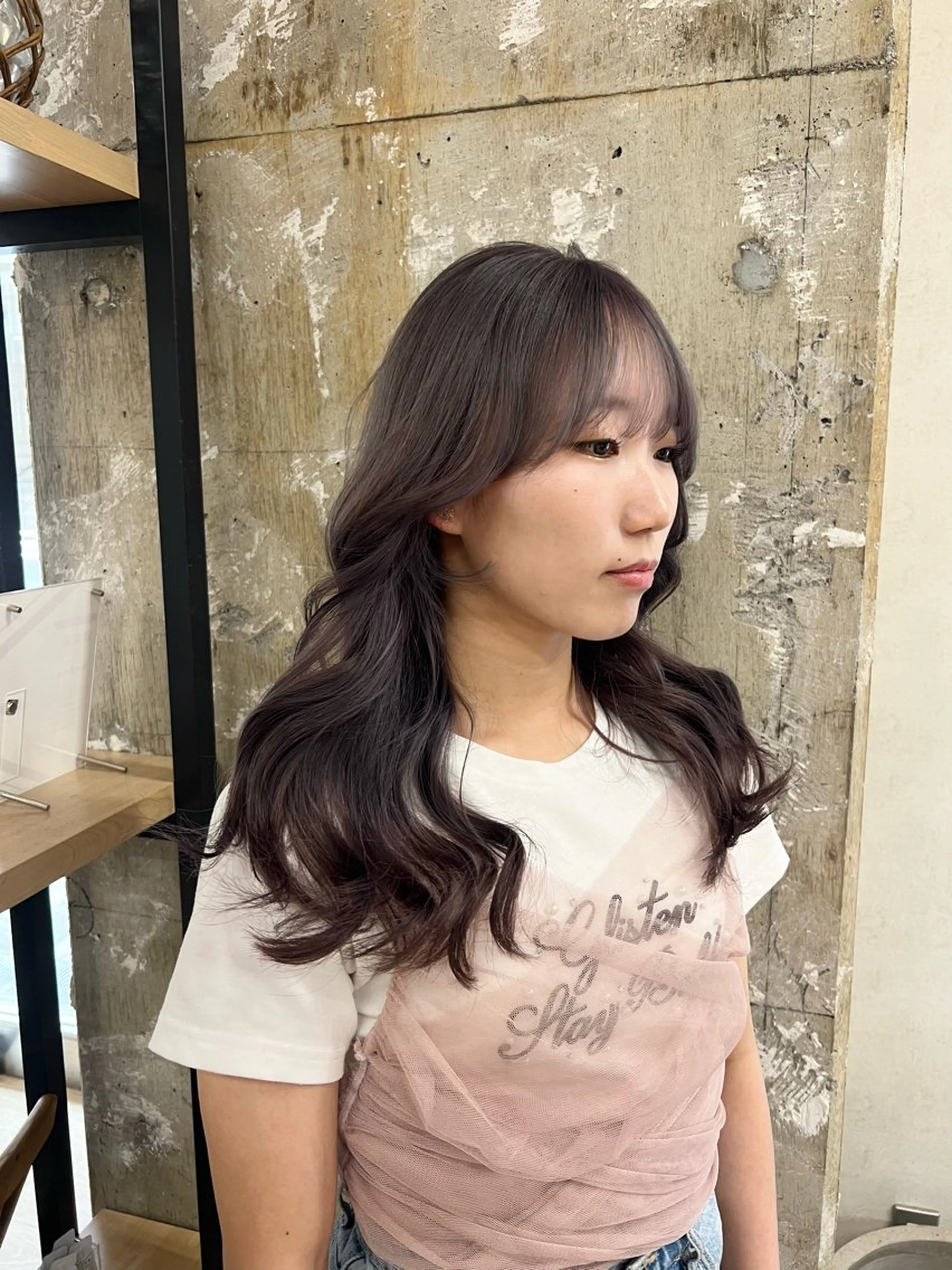 ロング ヘアカラー トリートメント 髪質改善/ブリーチ ツヤ髪/shiinaのヘアスタイル