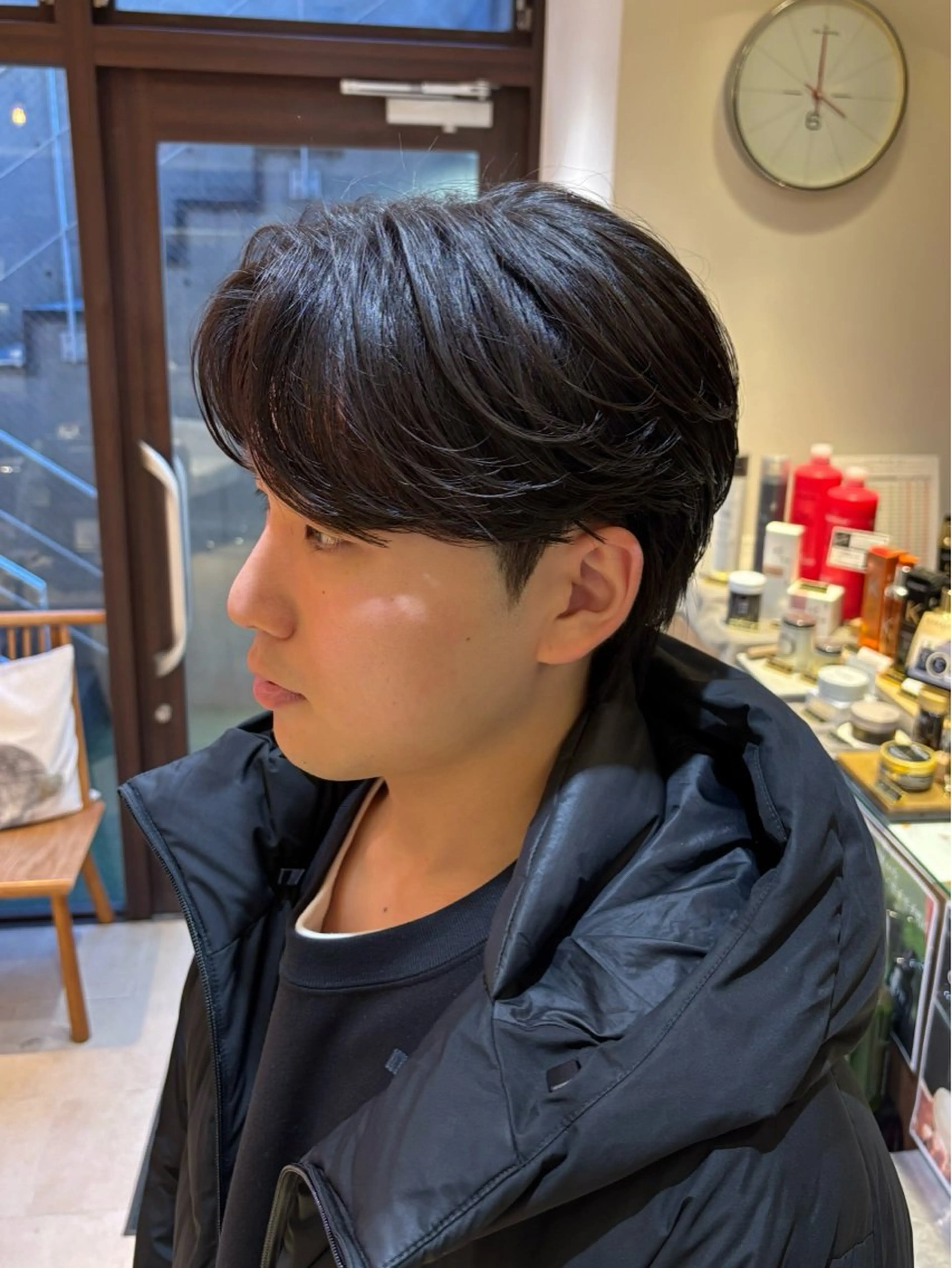 ショート パーマ メンズ カット パーマ カルマパーマ韓国ヘア shiryuのヘアスタイル