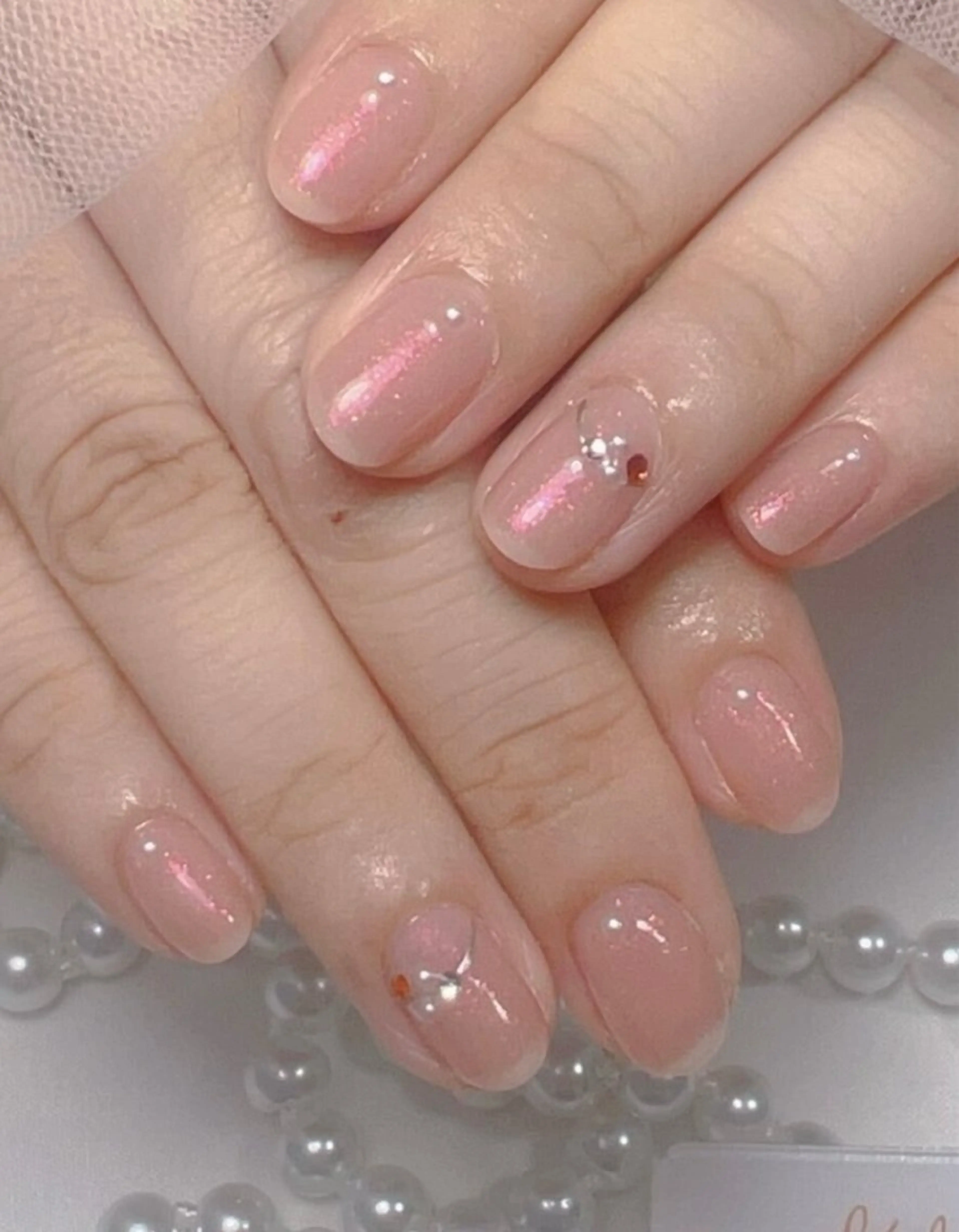 ネイル アートネイル フレンチネイル ジェルネイル グラデーション 韓国ネイル 村中 ハナのネイルデザイン