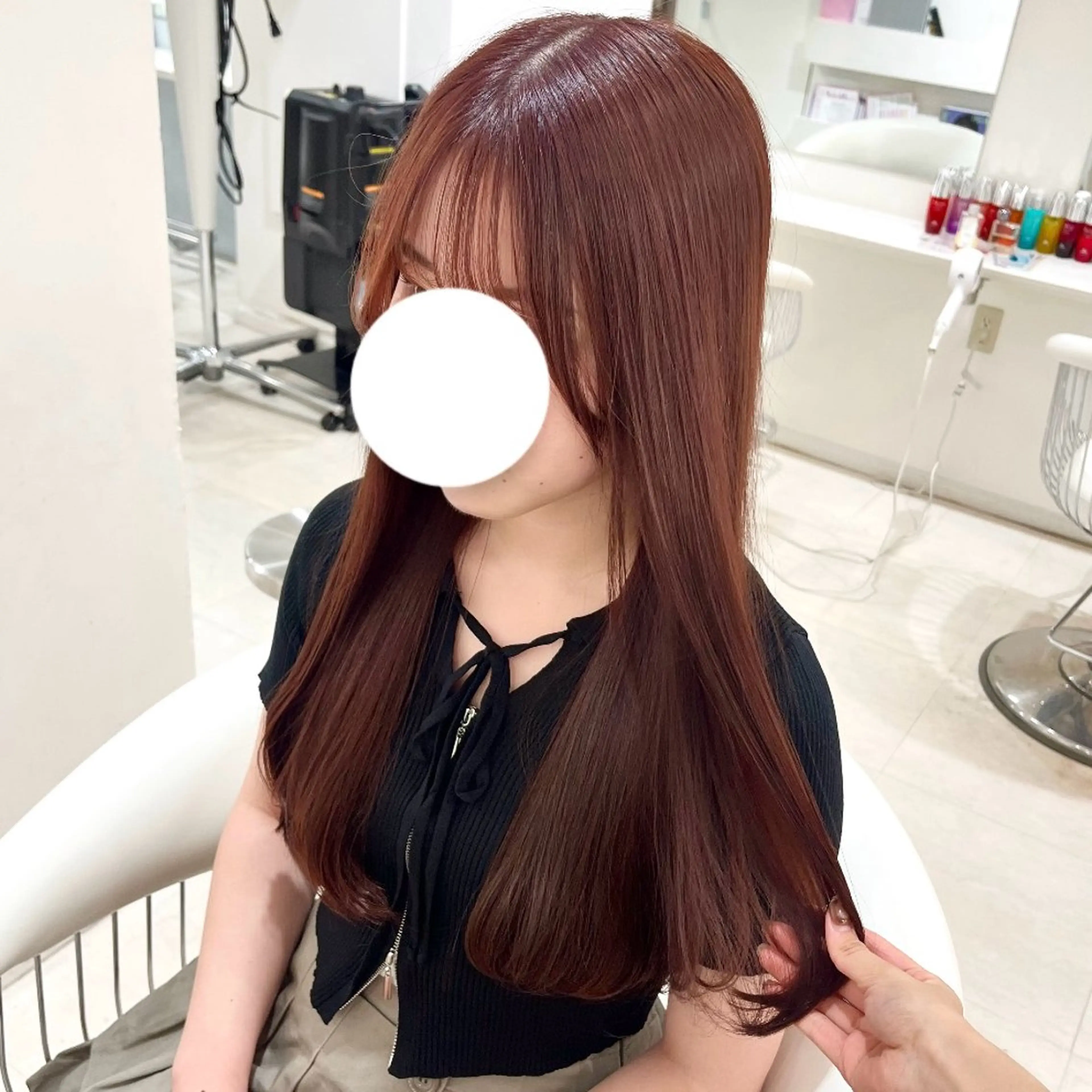 ロング ヘアカラー ParveMix￤ 大賀さつき🍨🤍のヘアスタイル