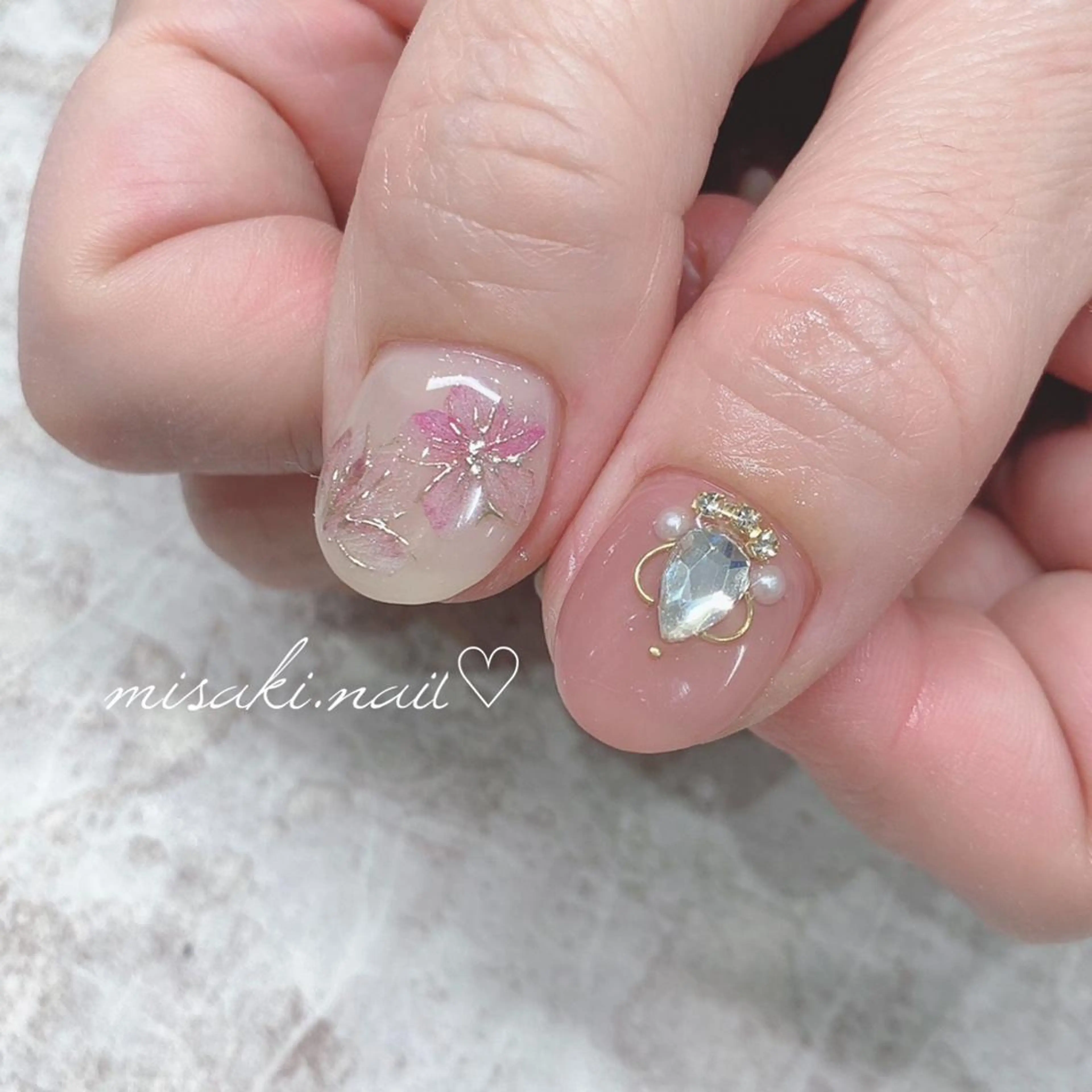 ネイル 韓国ネイル ワンホンネイル ハンドネイル nailsalon miinailsのネイルデザイン