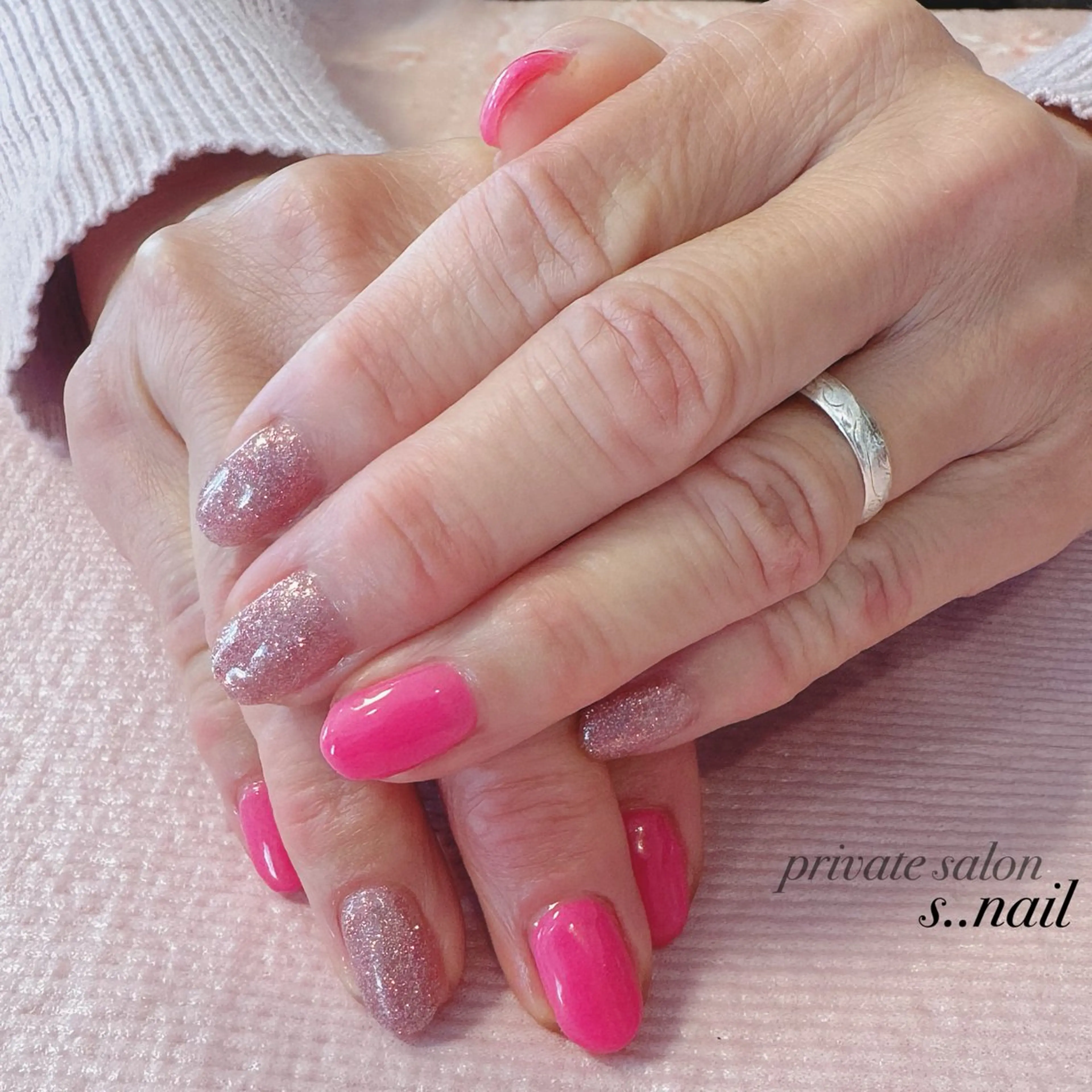 ネイル ピンク ハンドネイル フットネイル s..nail / MORITAのネイルデザイン