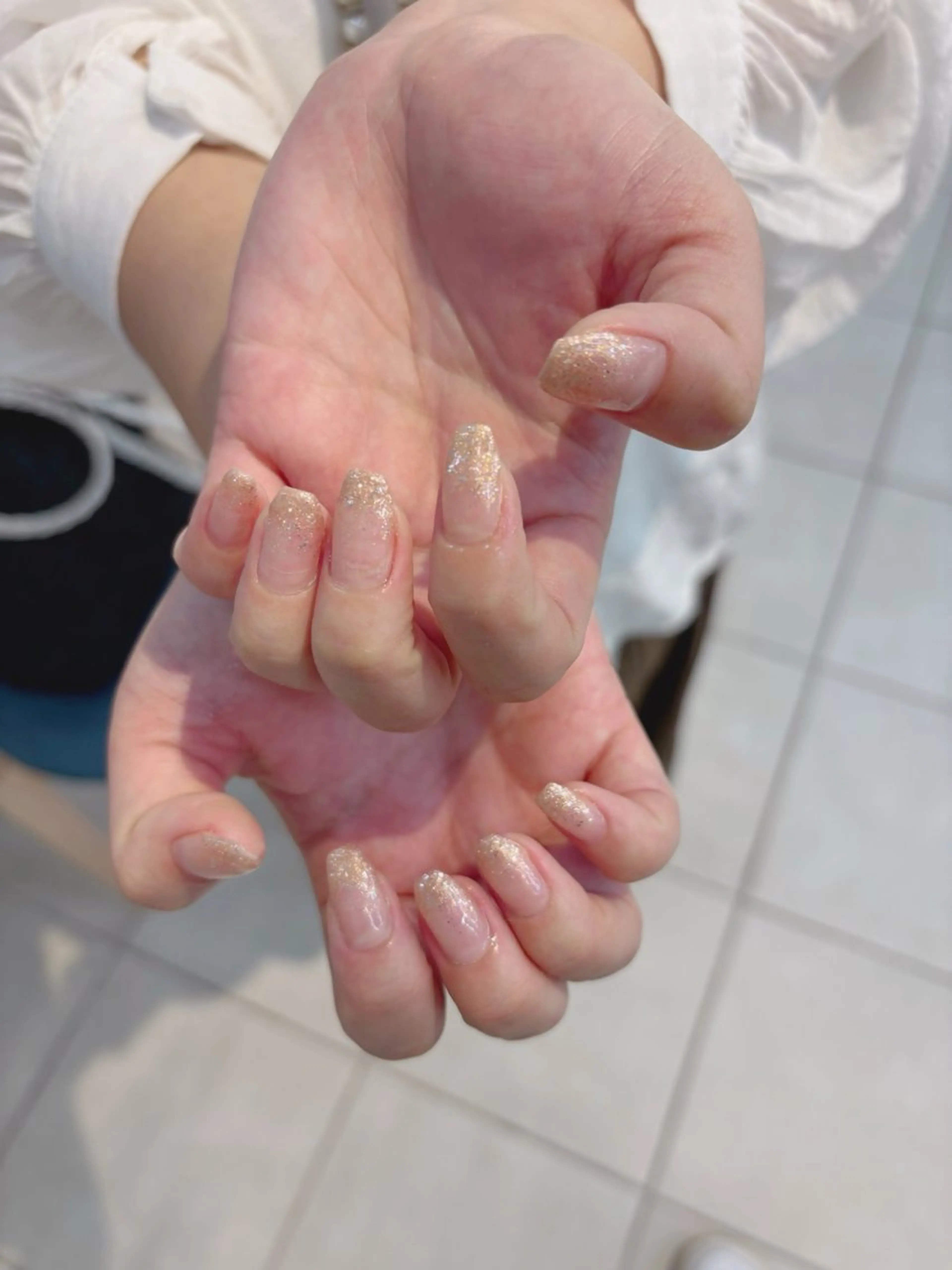 ネイル グラデーション ラメ(グリッター) ラメグラデーション saki nail9のネイルデザイン