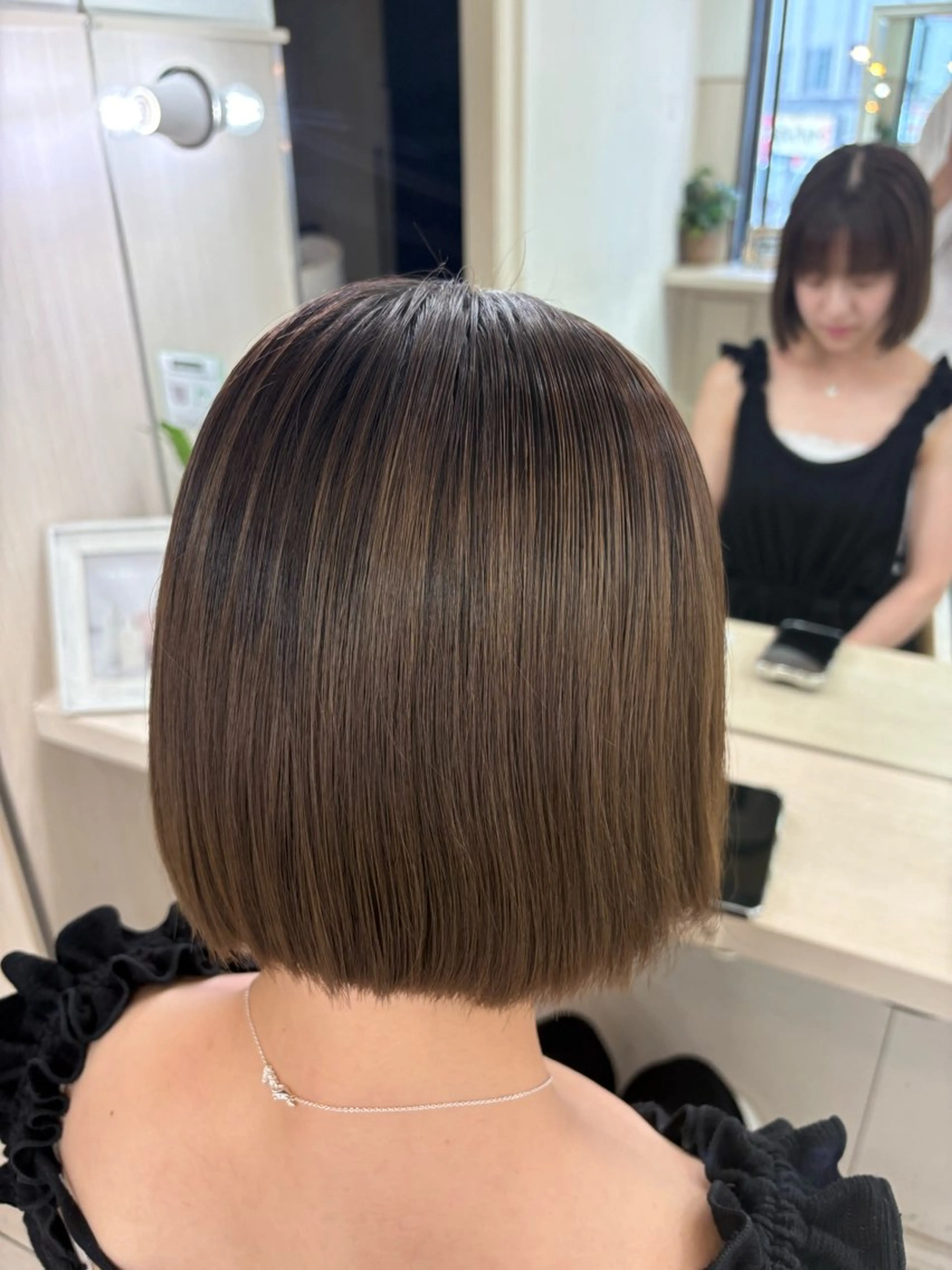 ミディアム トリートメント ボブ職人/ボブ縮毛 髪質改善のヘアスタイル