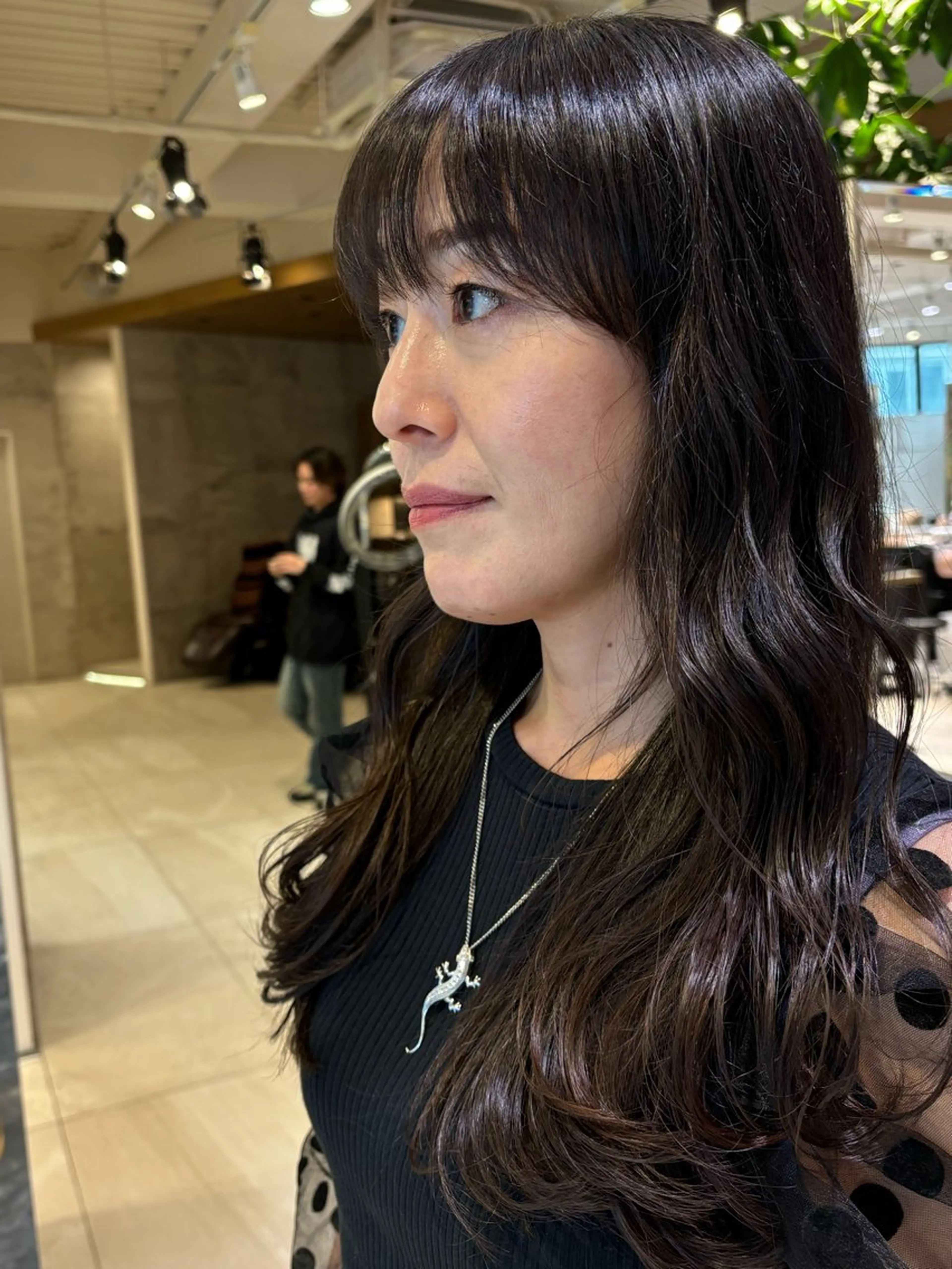 セミロング レイヤーカット 無料カットモデル /小顔ショート/荒砂のヘアスタイル