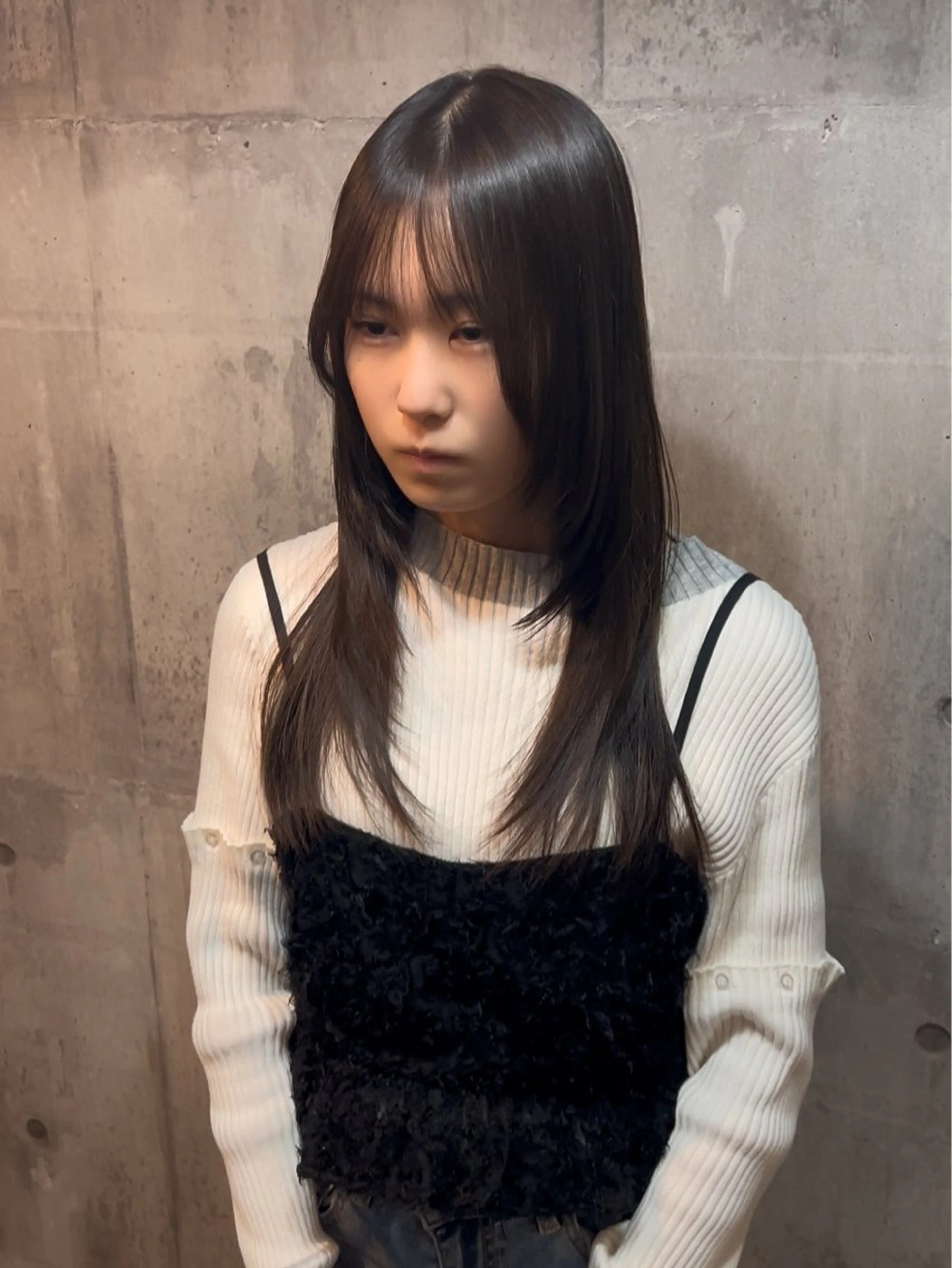 ロング カラー レイヤーカット nagi レイヤーカットのヘアスタイル