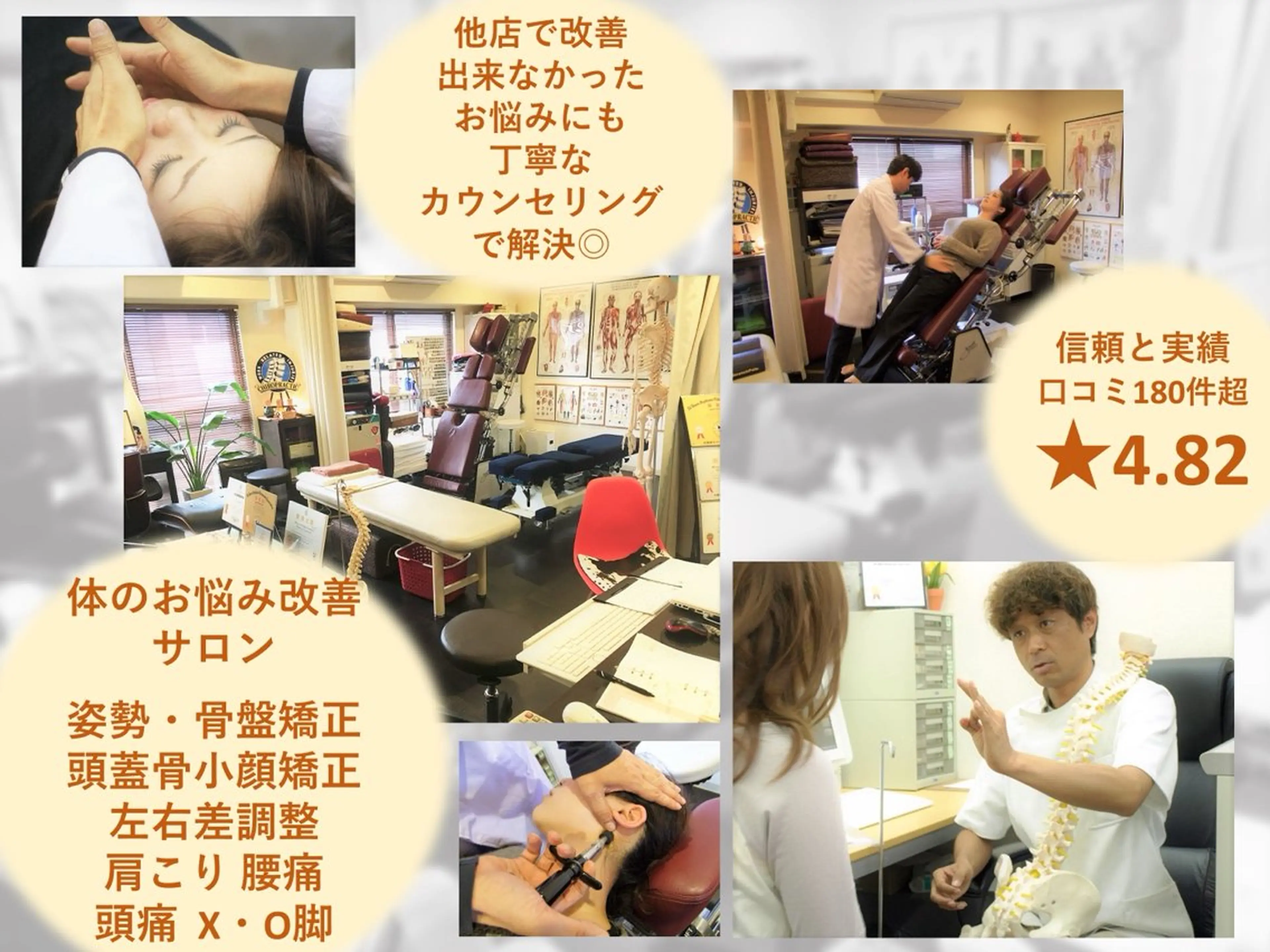 ピュアプロポーション美容整体カイロ院所属・小顔/美姿勢/肩凝り ピュアプロポーションのエステ・リラクイメージ