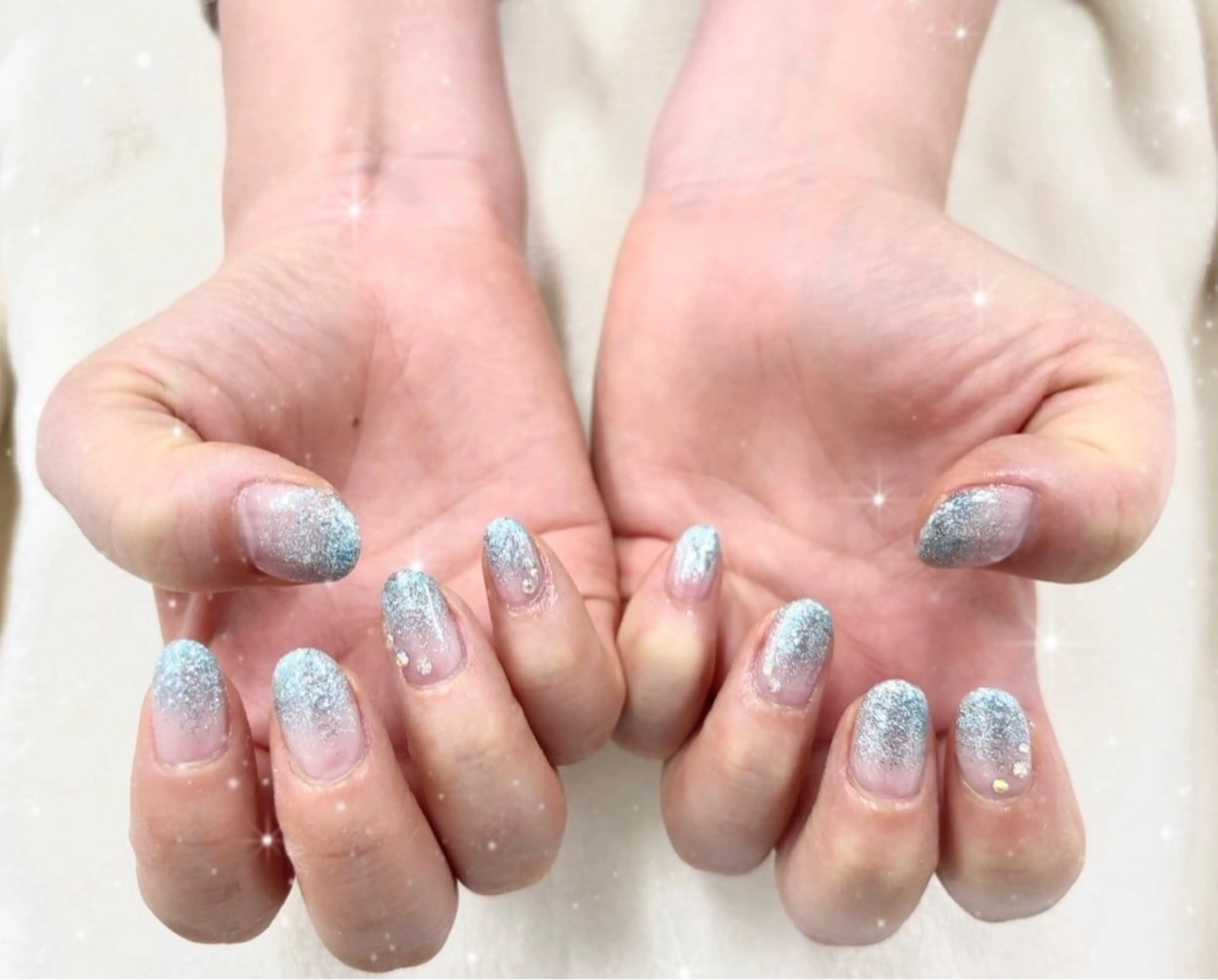 ネイル ラメ(グリッター) ラメグラデーション ストーンネイル Genesis Plus大津京店のエステ・リラクイメージ