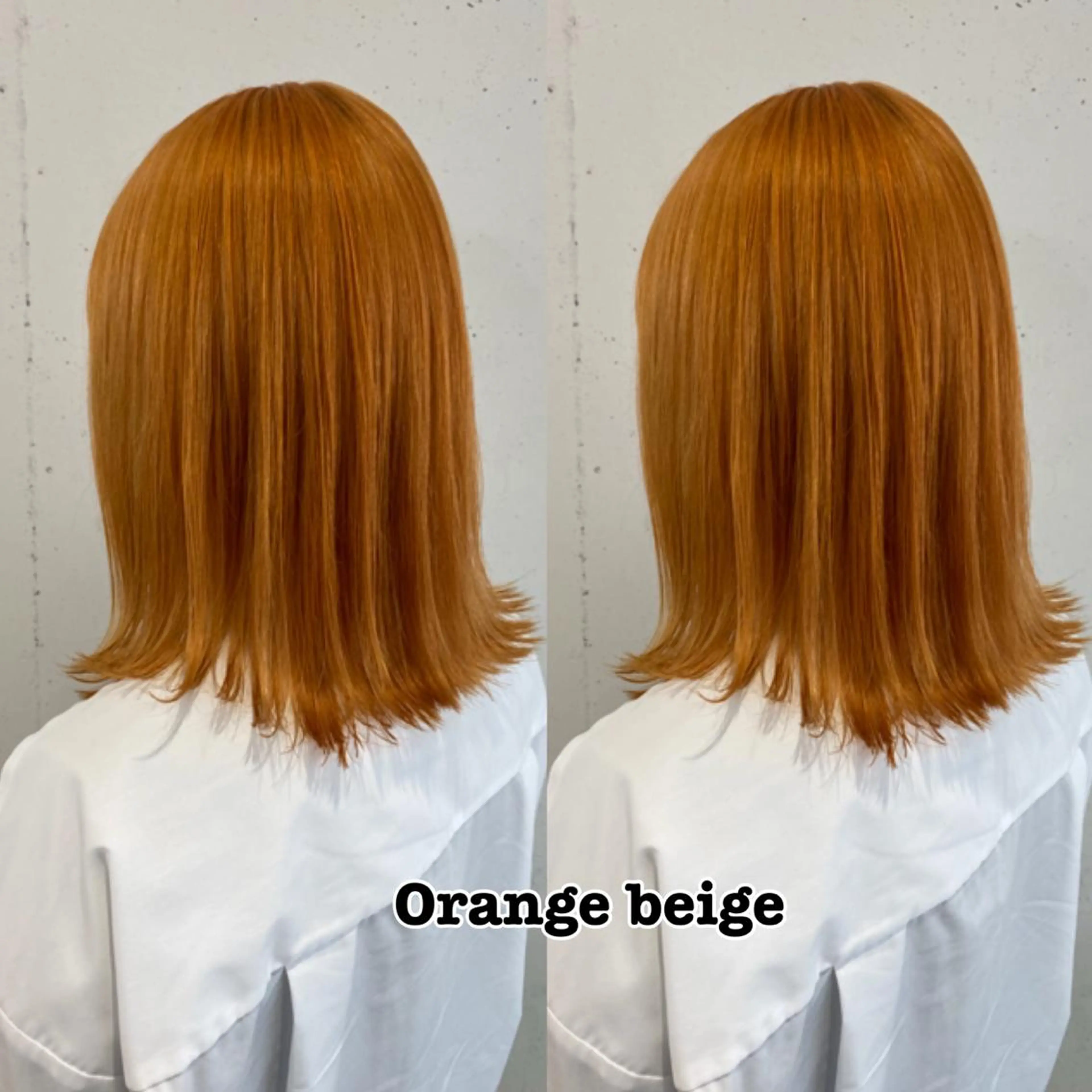 ミディアム カラー ベージュカラー ブリーチ オレンジ オレンジベージュ SALOWIN調布店所属・ツヤ髪師 kichiのヘアスタイル