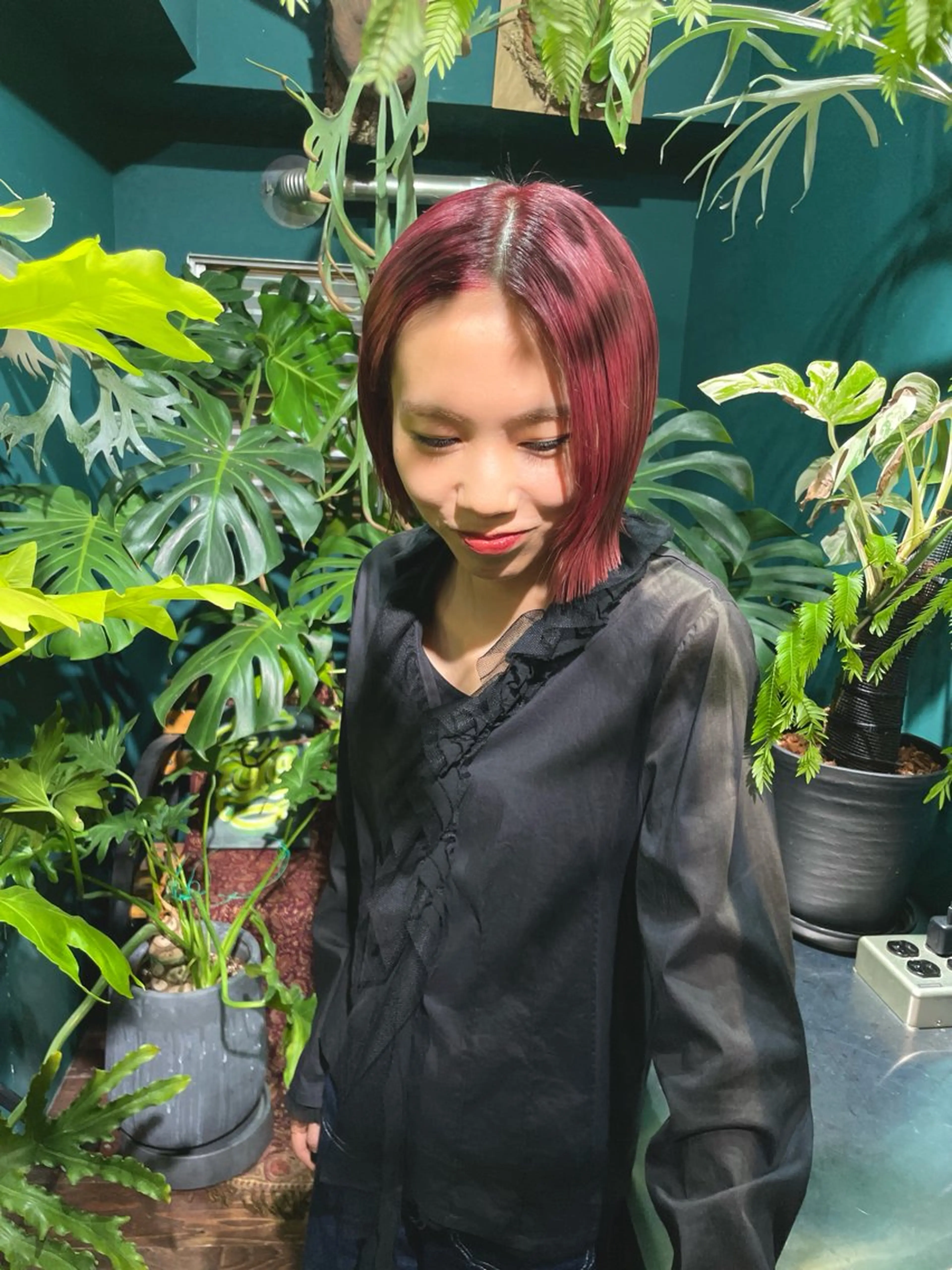 ミディアム カット ヘアカラー トリートメント vivre libre所属・vivre libreのヘアスタイル