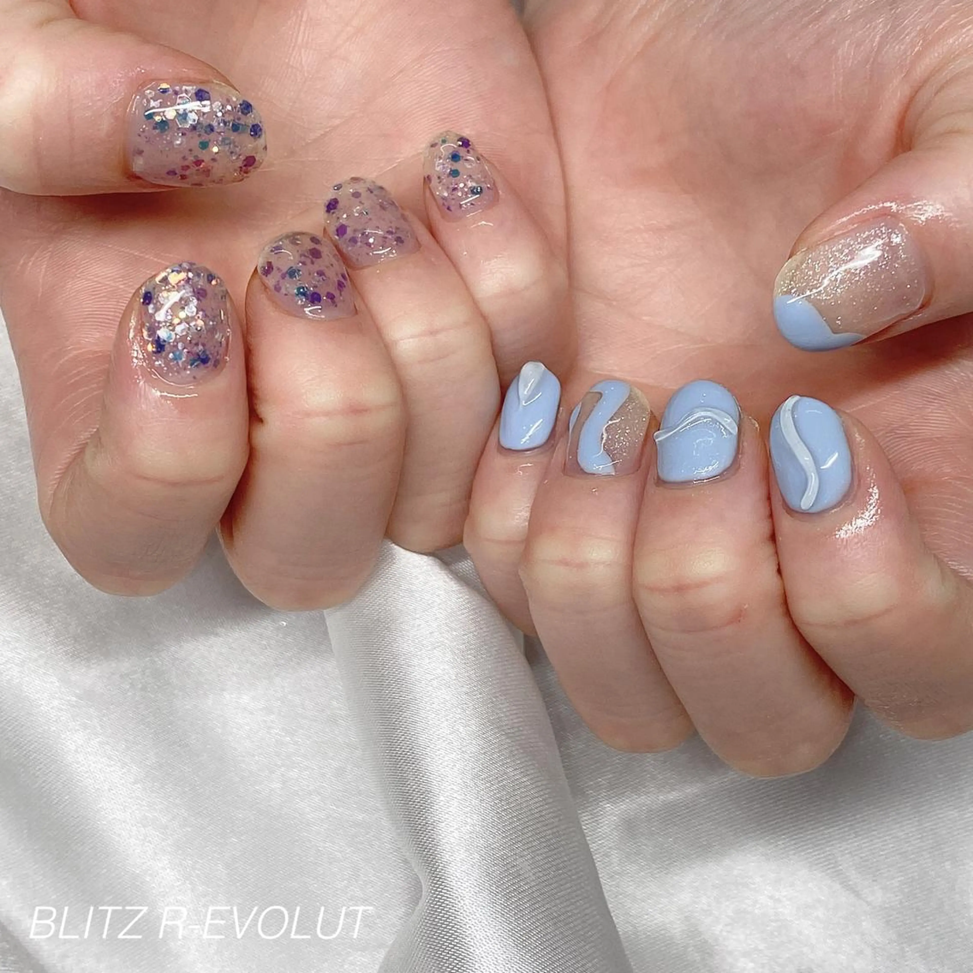 ネイル ☁️BLITZ 🎀笠原雪音🎀のネイルデザイン