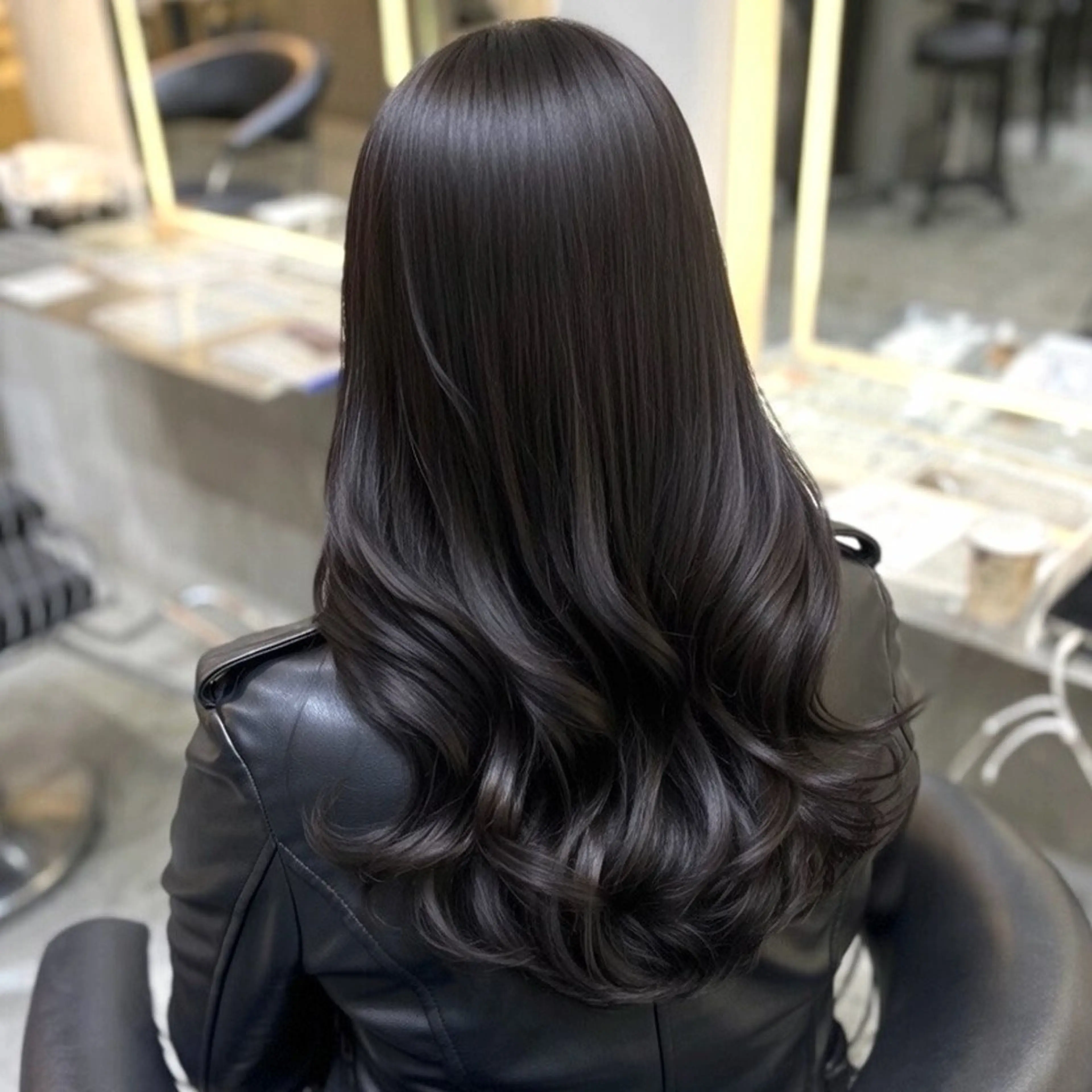 ロング ヘアカラー トリートメント ボブ/くびれボブ/ 髪質改善/Ru-kaのヘアスタイル