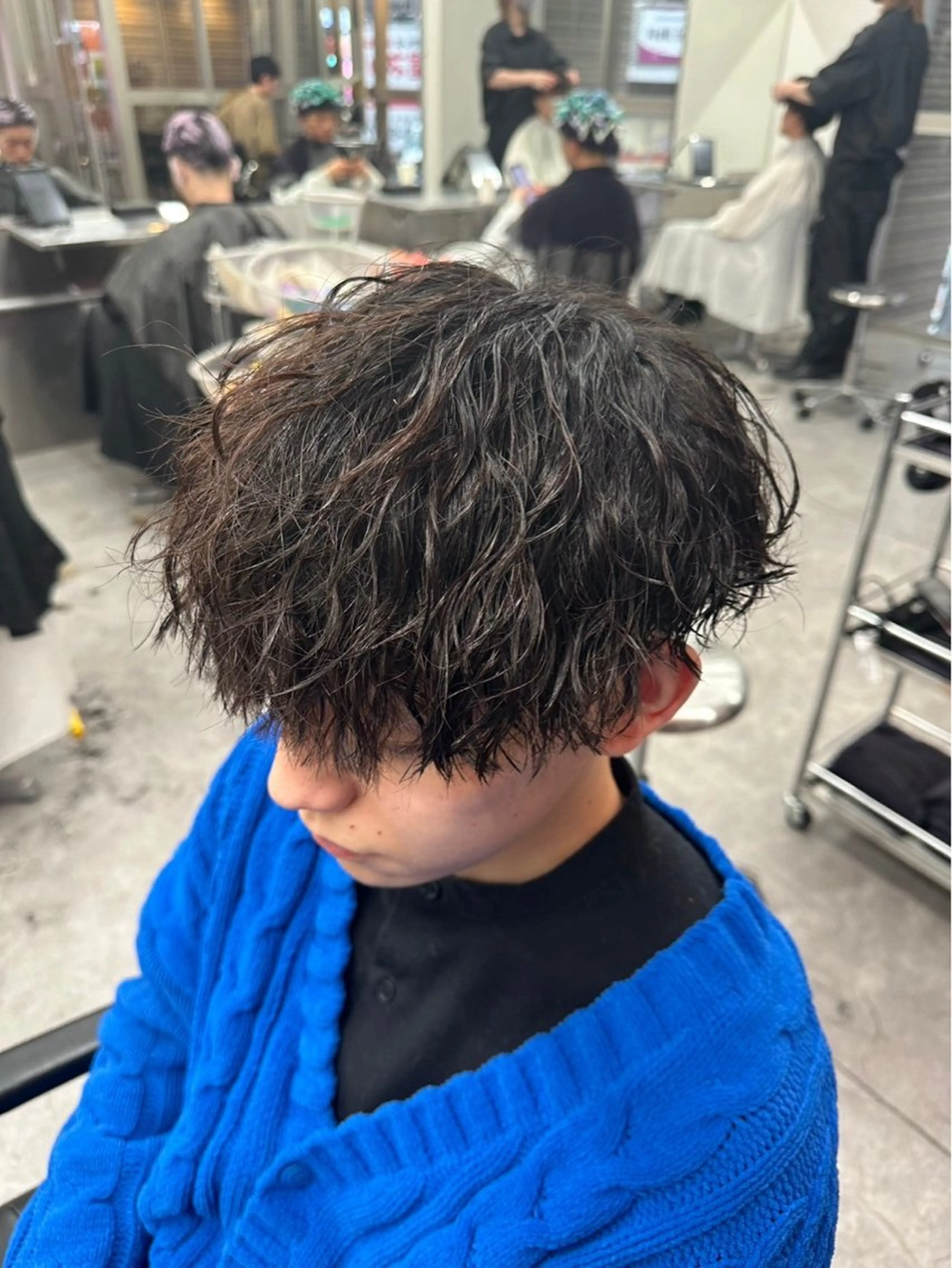 パーマ メンズ メンズ特化✨️ 韓国風パーマ🔥一八のヘアスタイル