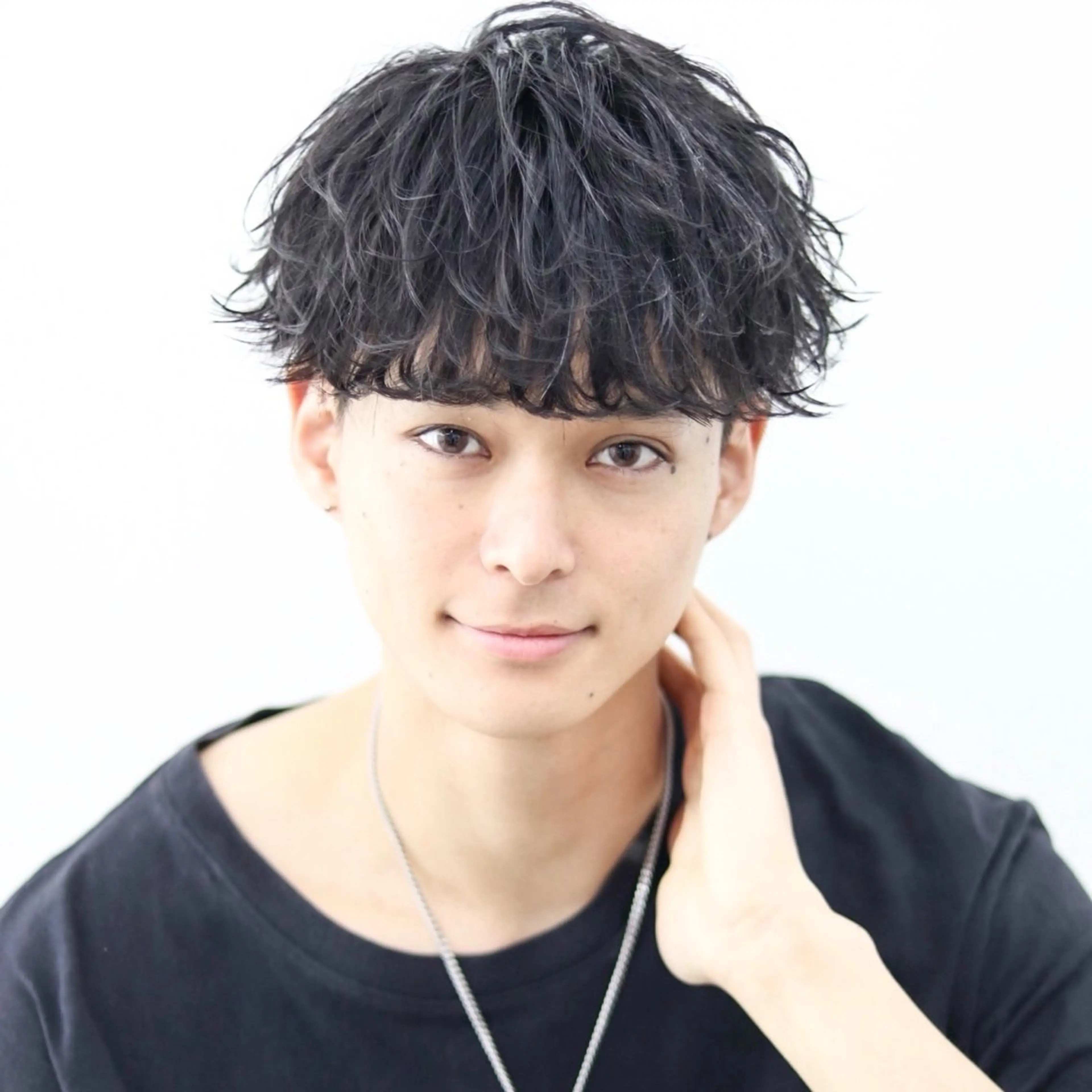 ミディアム カラー パーマ メンズ カット トリートメント シースルーマッシュ/ メンズ/KYOHEIのヘアスタイル