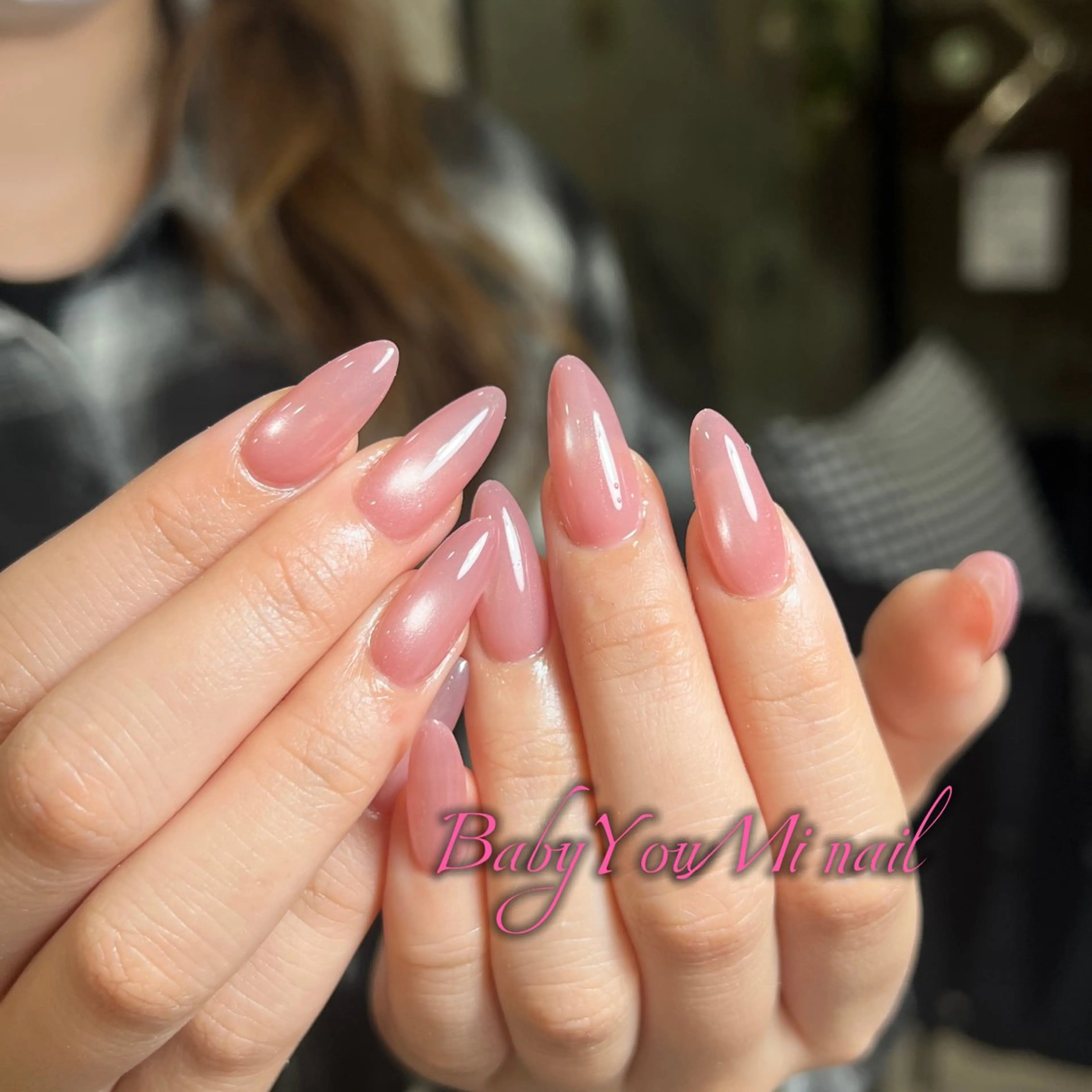 ネイル オーロラネイル フラワーネイル フットネイル フレンチネイル ジェルネイル ハンドネイル BabyYouMi ねねのネイルデザイン