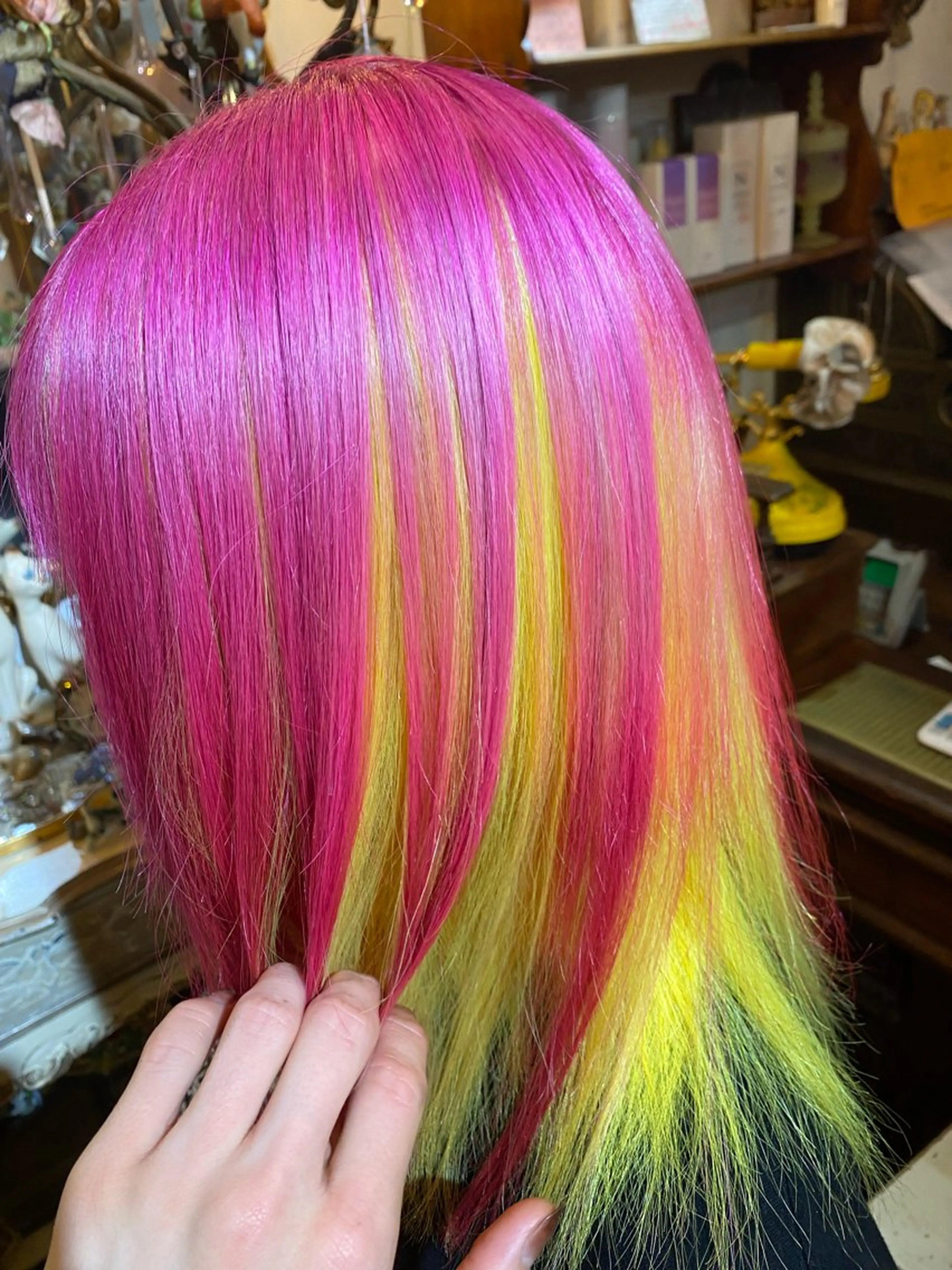 ミディアム カラー ヘアアレンジ カット ヘアカラー Tiffa二子玉川所属・【ブリーチはお任せ】 ハイトーン✨yuraのヘアスタイル