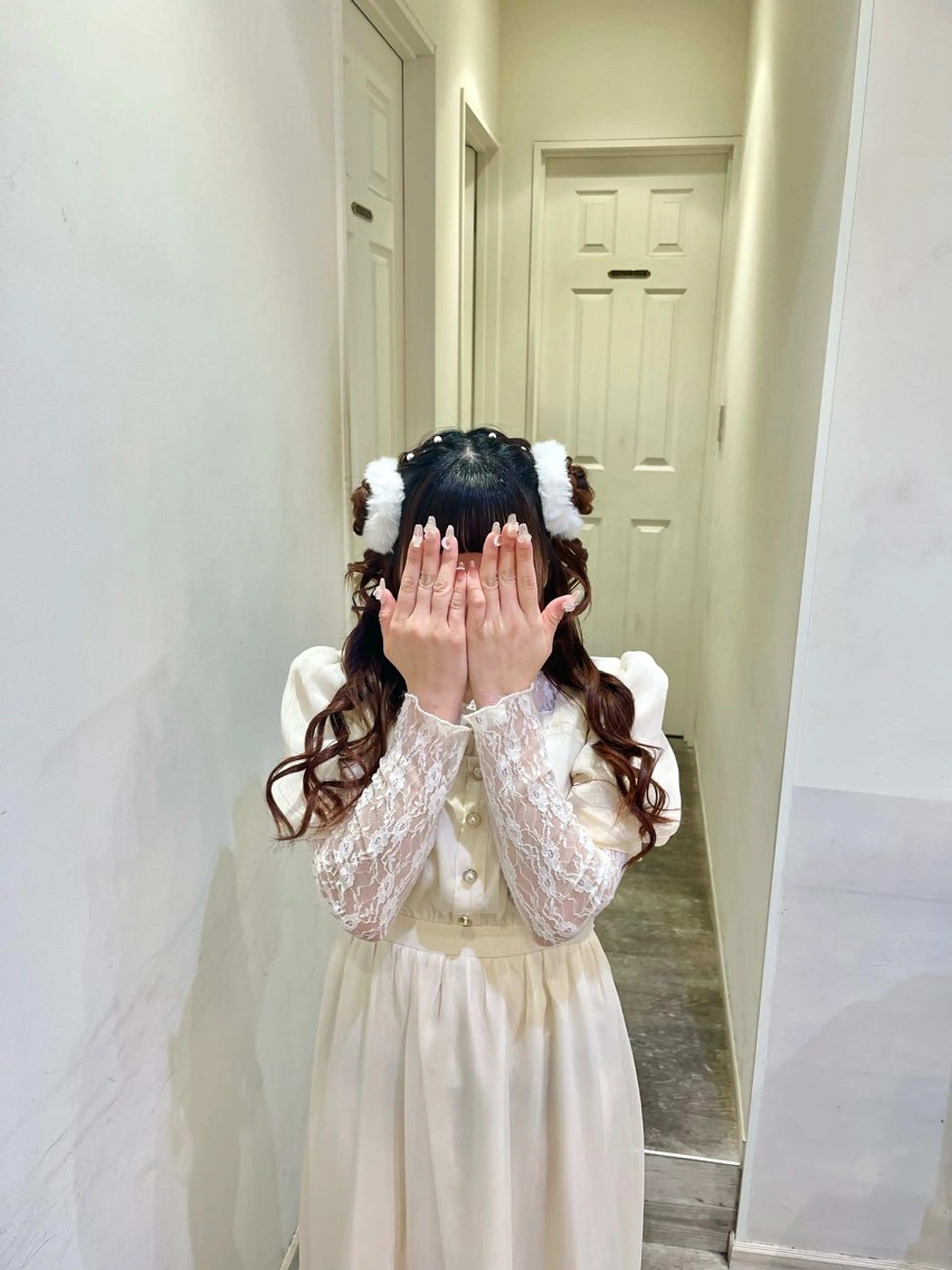 ヘアアレンジ エクステ🎀 暖色カラー🎀amiのヘアスタイル