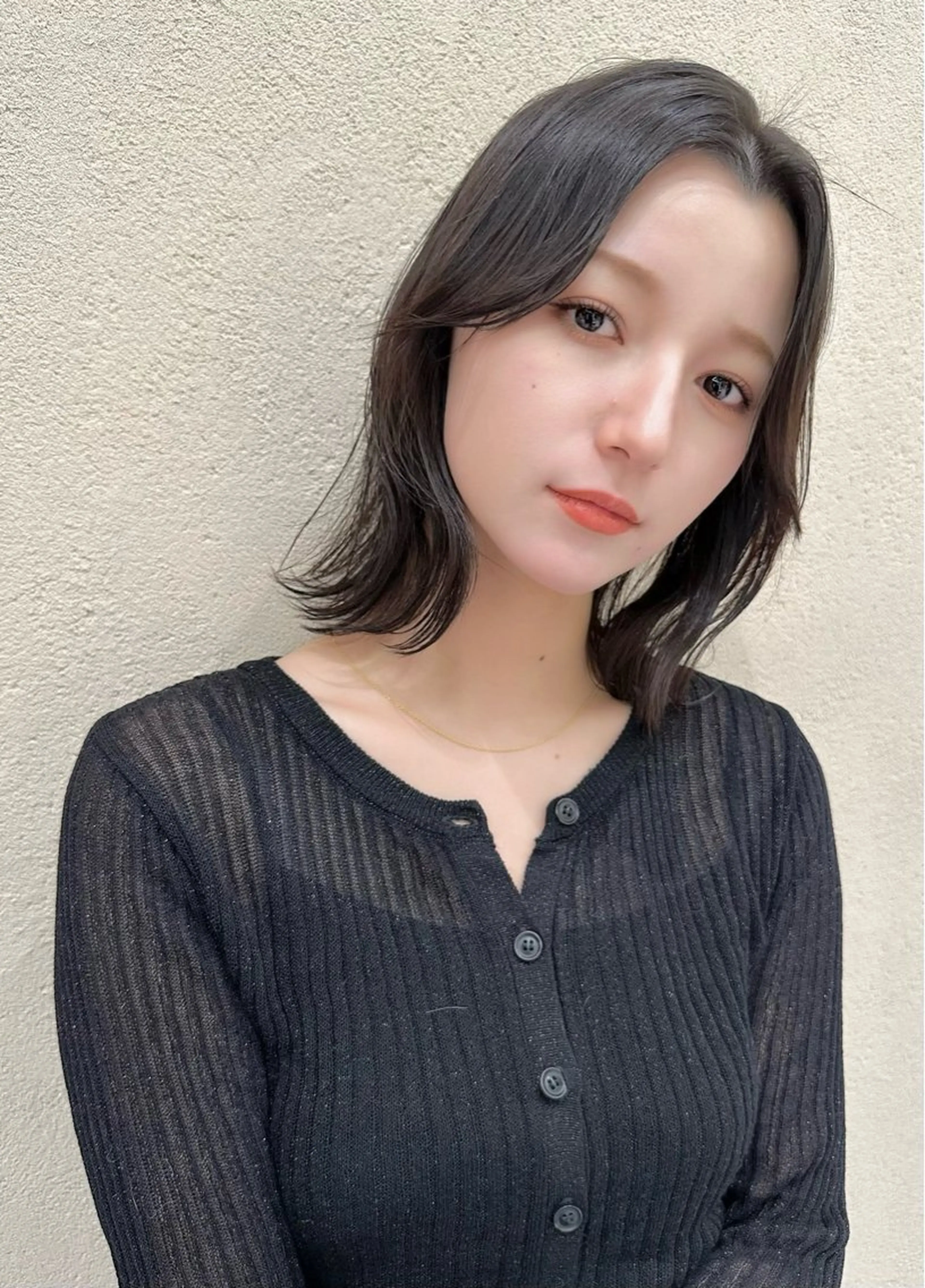 ミディアム カラー ベージュカラー グラデーションカラー グレージュ インナーカラー くびれヘア カット ヘアカラー トリートメント 韓国レイヤー/ミルク ティー🦋高橋　暖のヘアスタイル