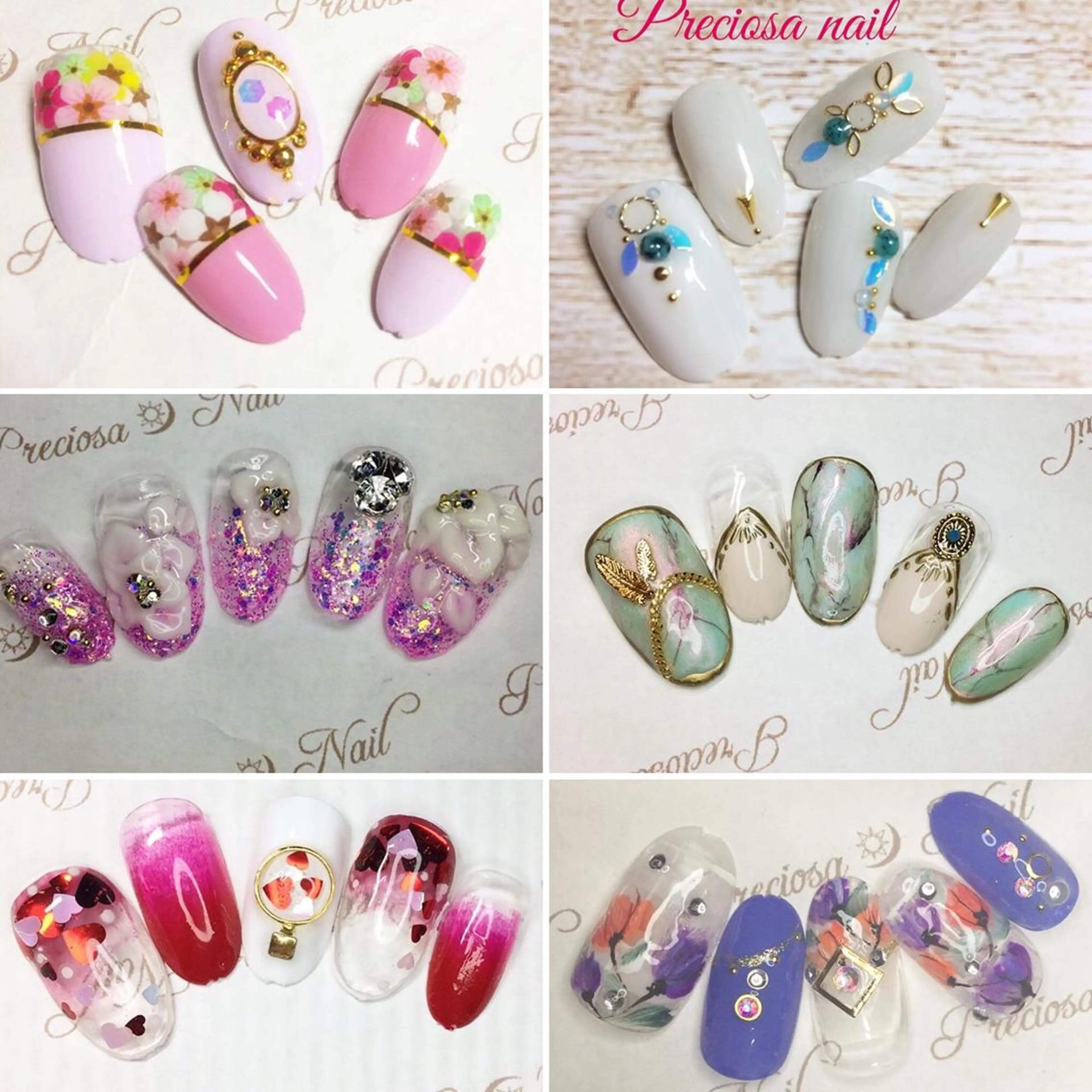 ネイル ストーンネイル preciosa.nail所属・久場 晴美のネイルデザイン