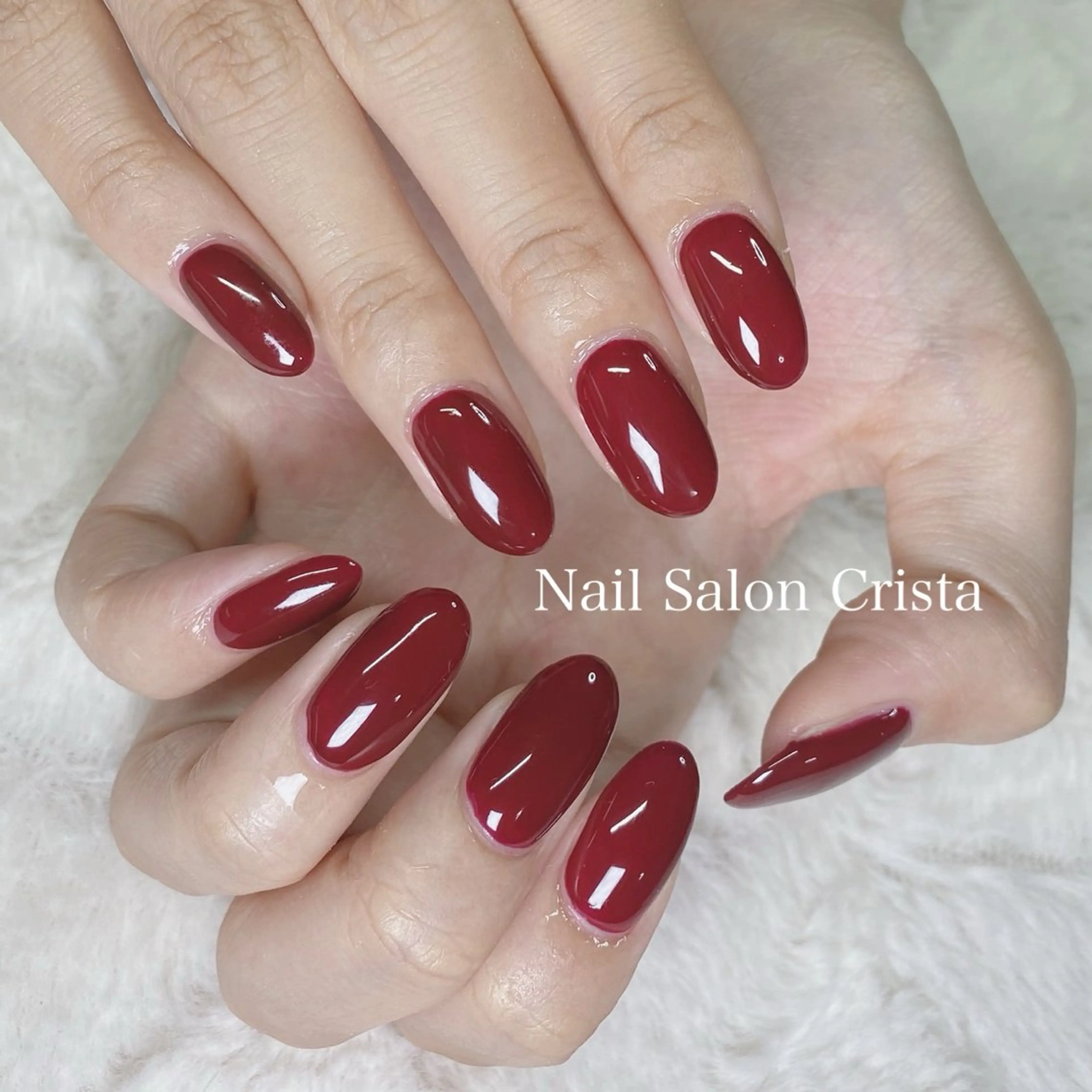 ネイル ボルドー フットネイル ジェルネイル マグネットネイル オフィスネイル ハンドネイル NAILSALON CRISTA所属・🤍CRISTA yui🤍のネイルデザイン