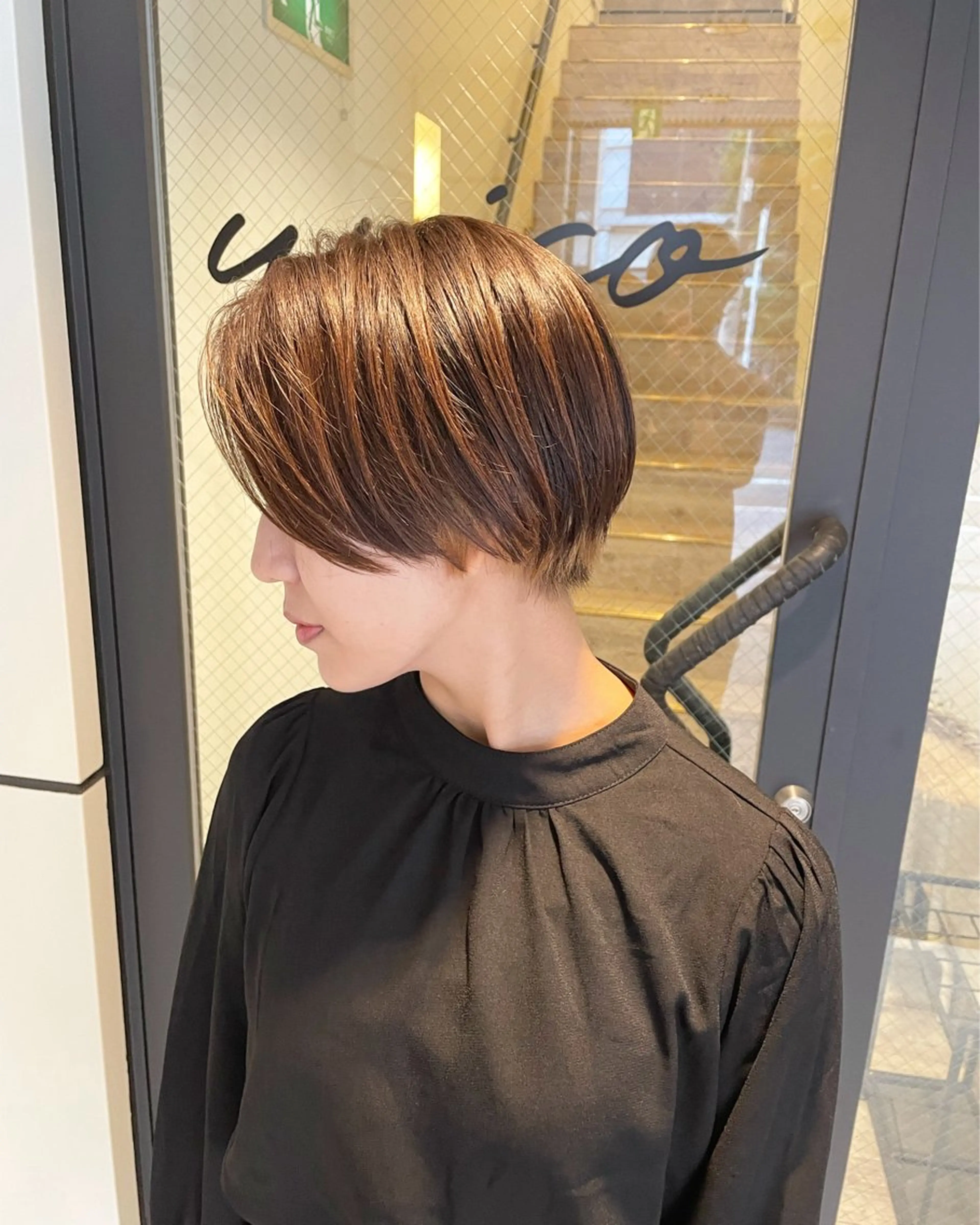 ショート カラー ブラウンカラー ニュアンスカラー🫧 加納のヘアスタイル