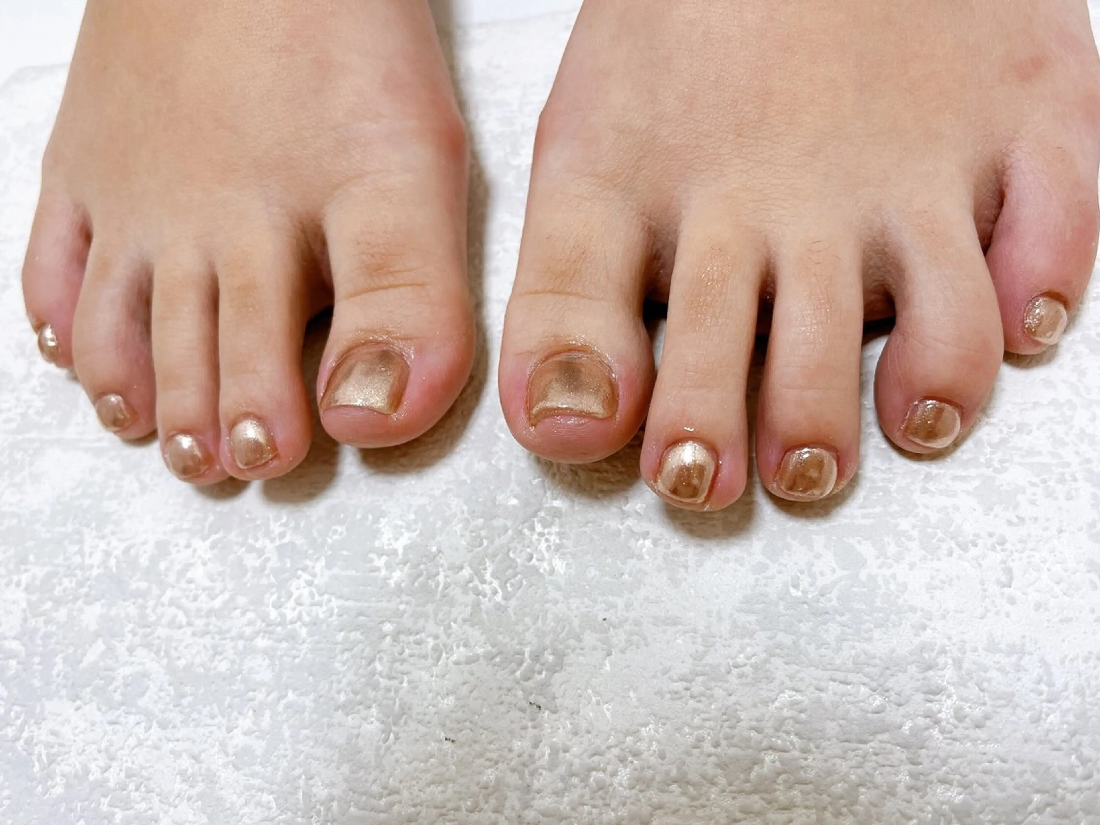 ネイル オーロラネイル フットネイル フレンチネイル ジェルネイル 韓国ネイル ハンドネイル Mogu nail 二子玉川のネイルデザイン