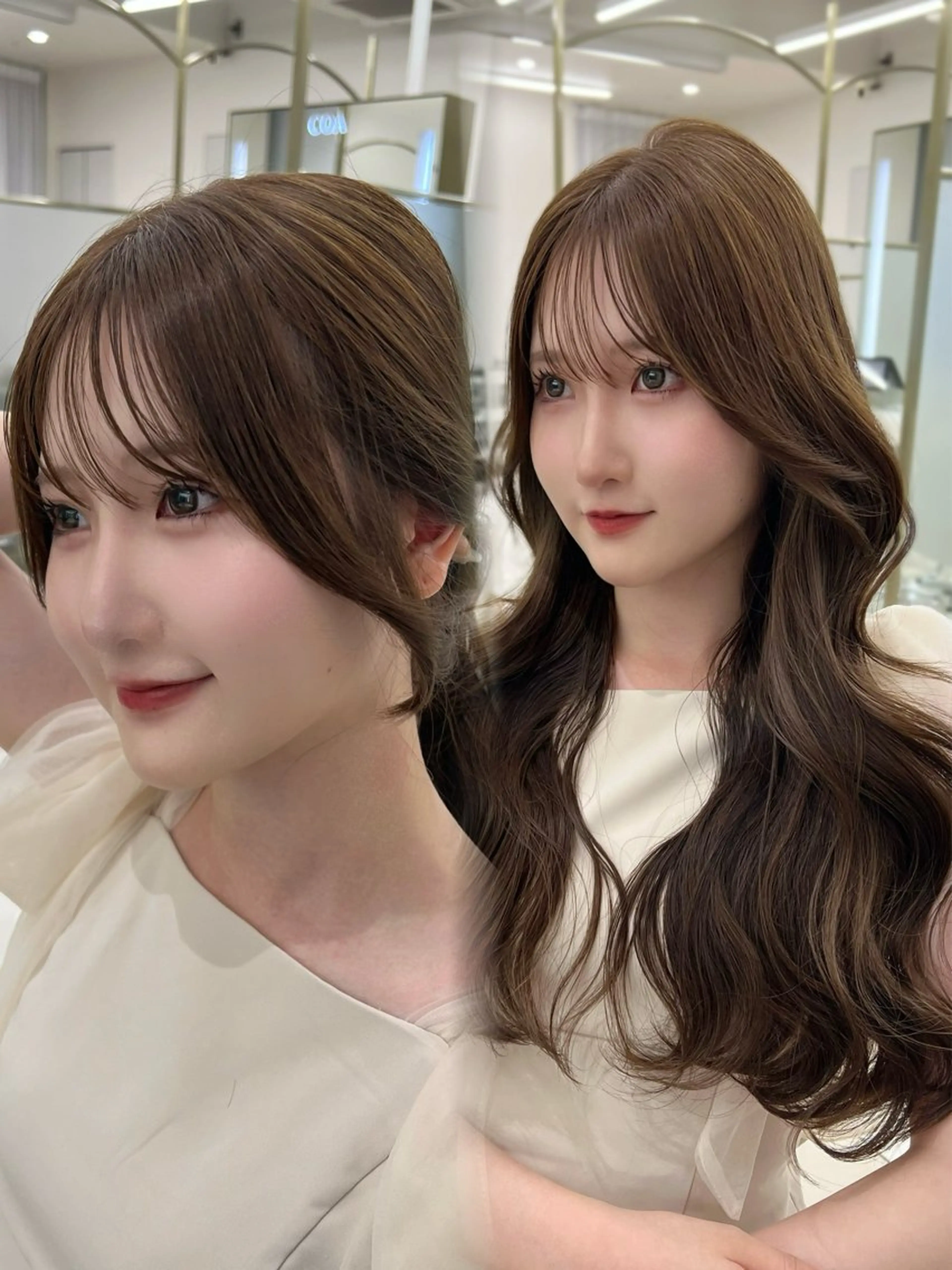 【ミニモ限定】前髪・顔まわりカット＆透明感カラーの写真