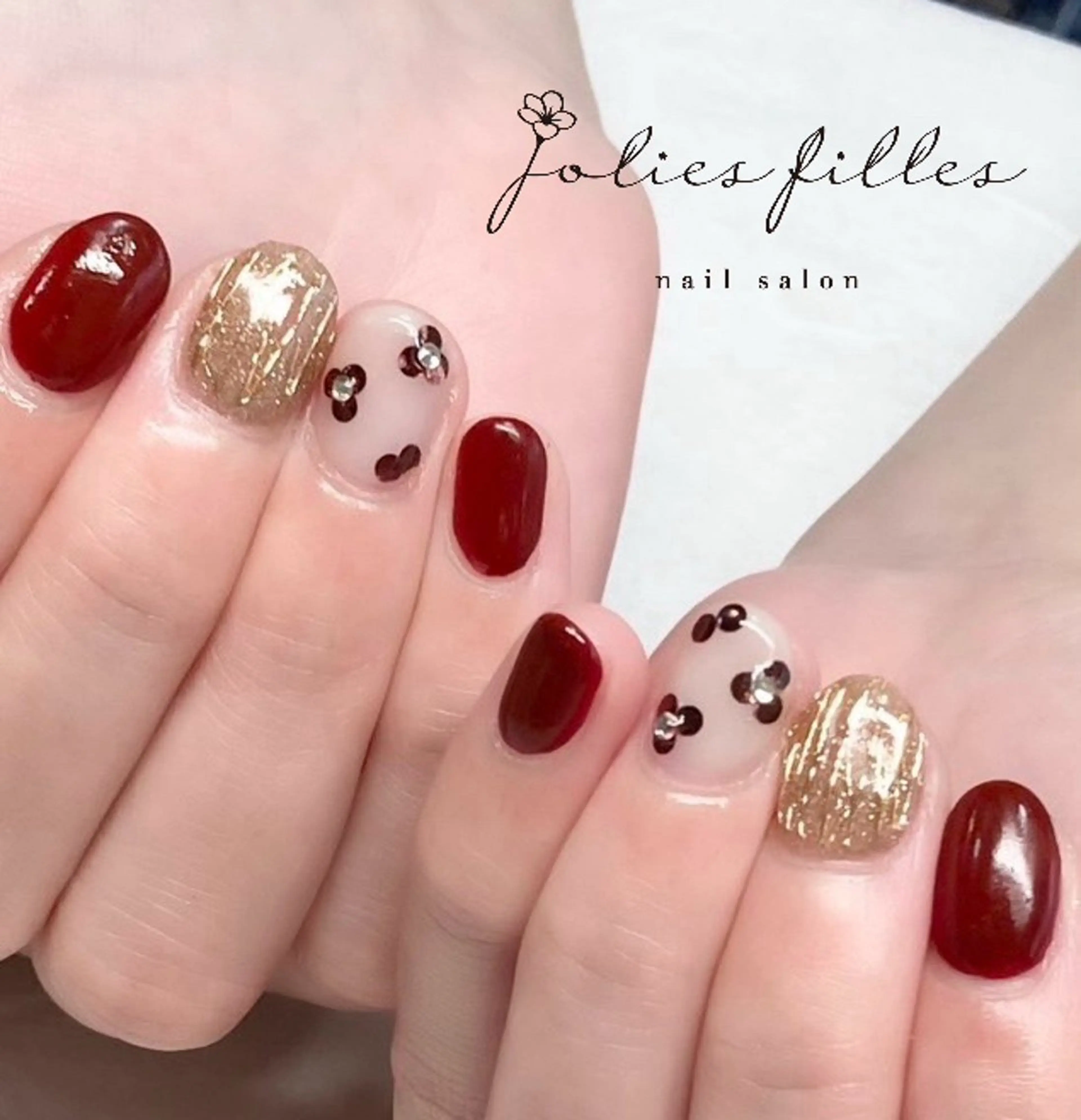 ネイル ニュアンスネイル ハンドネイル ジョリフィーユ 中出のネイルデザイン