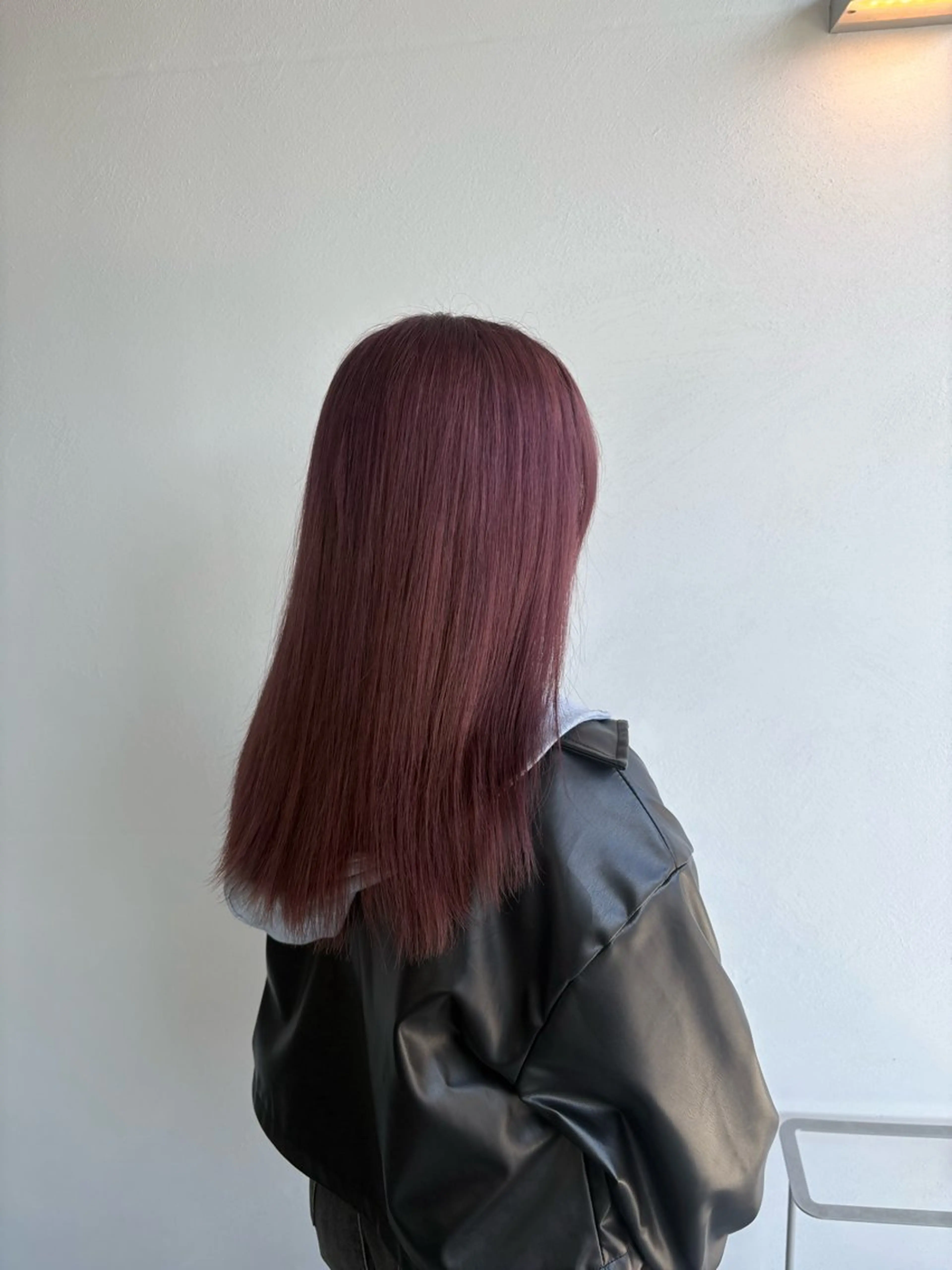 ロング ヘアカラー ハイトーン/艶髪/ 暗髪/韓国/sanaのヘアスタイル