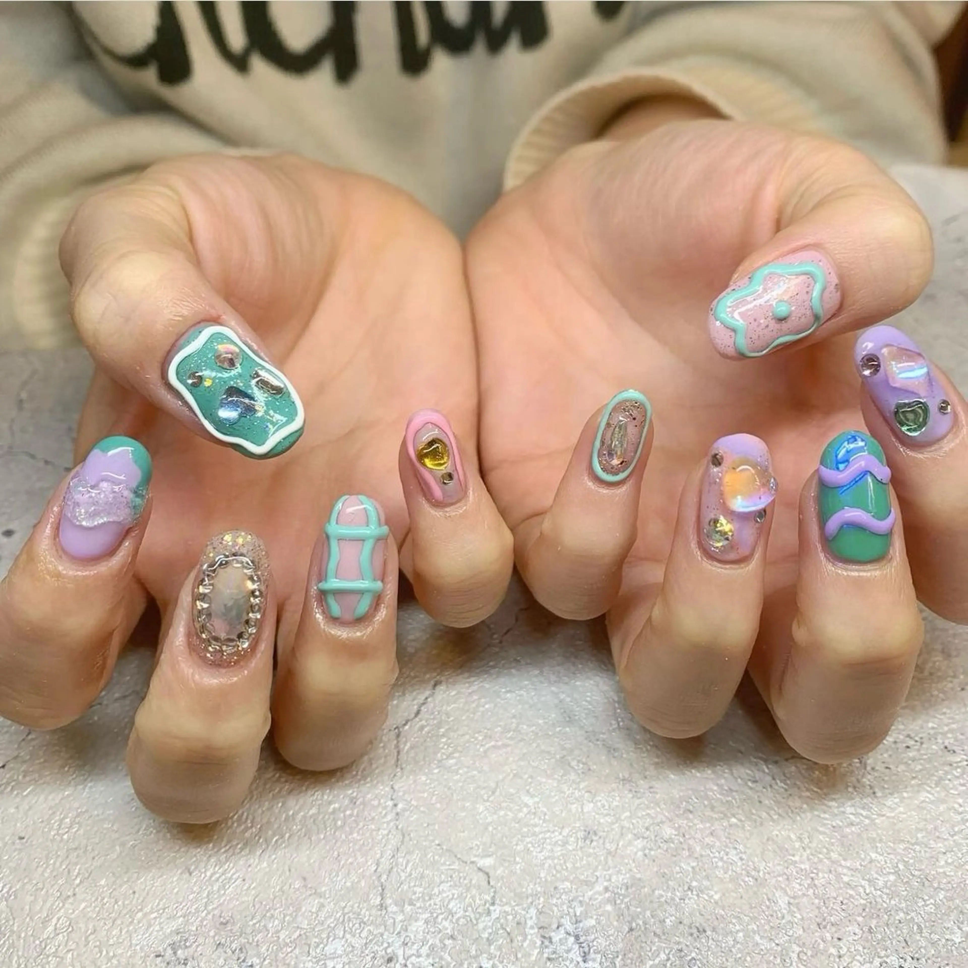 ネイル ハンドネイル Aimer Ciel エメシエル大宮ネイルのネイルデザイン