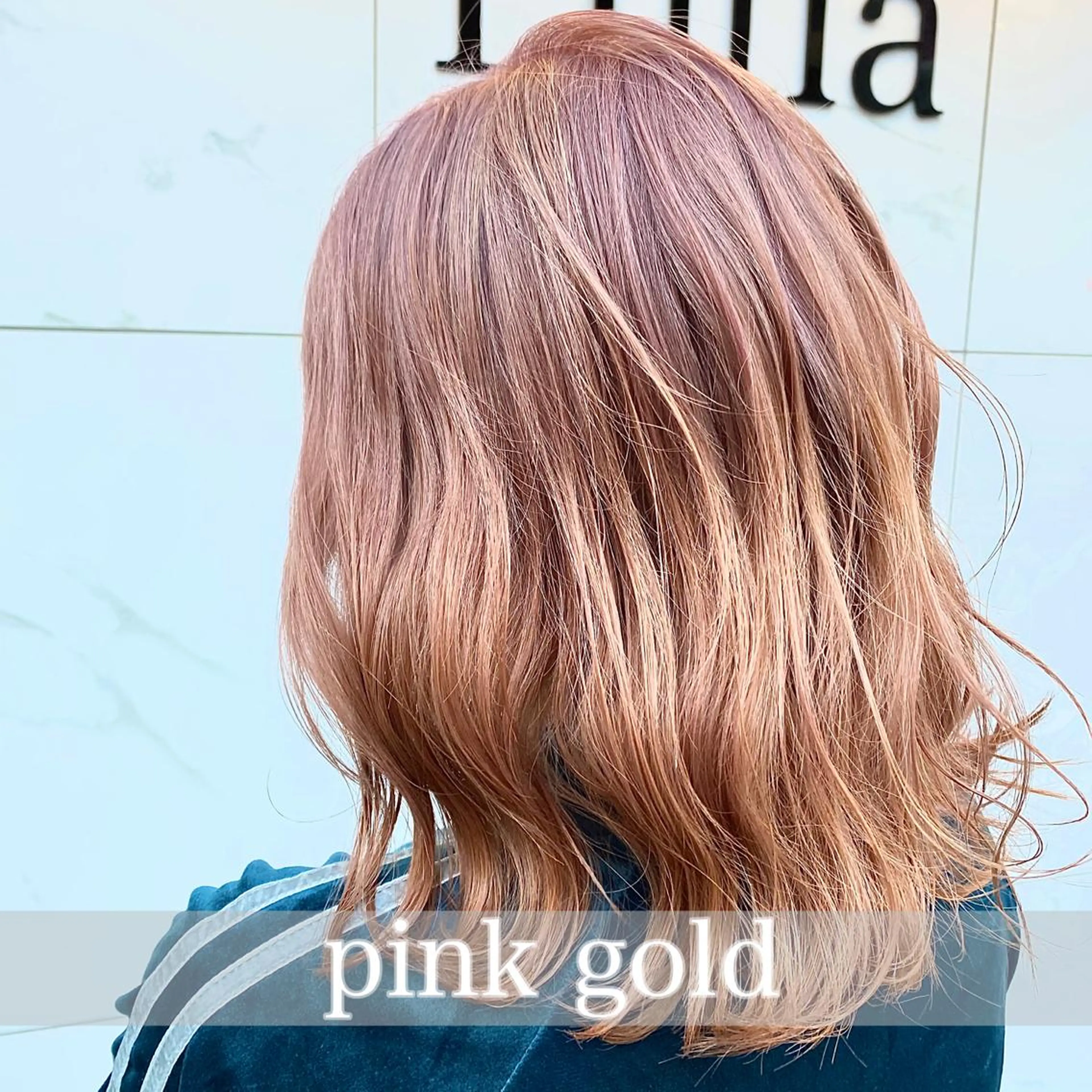 ミディアム カラー ピンクカラー 増子 祐太朗のヘアスタイル