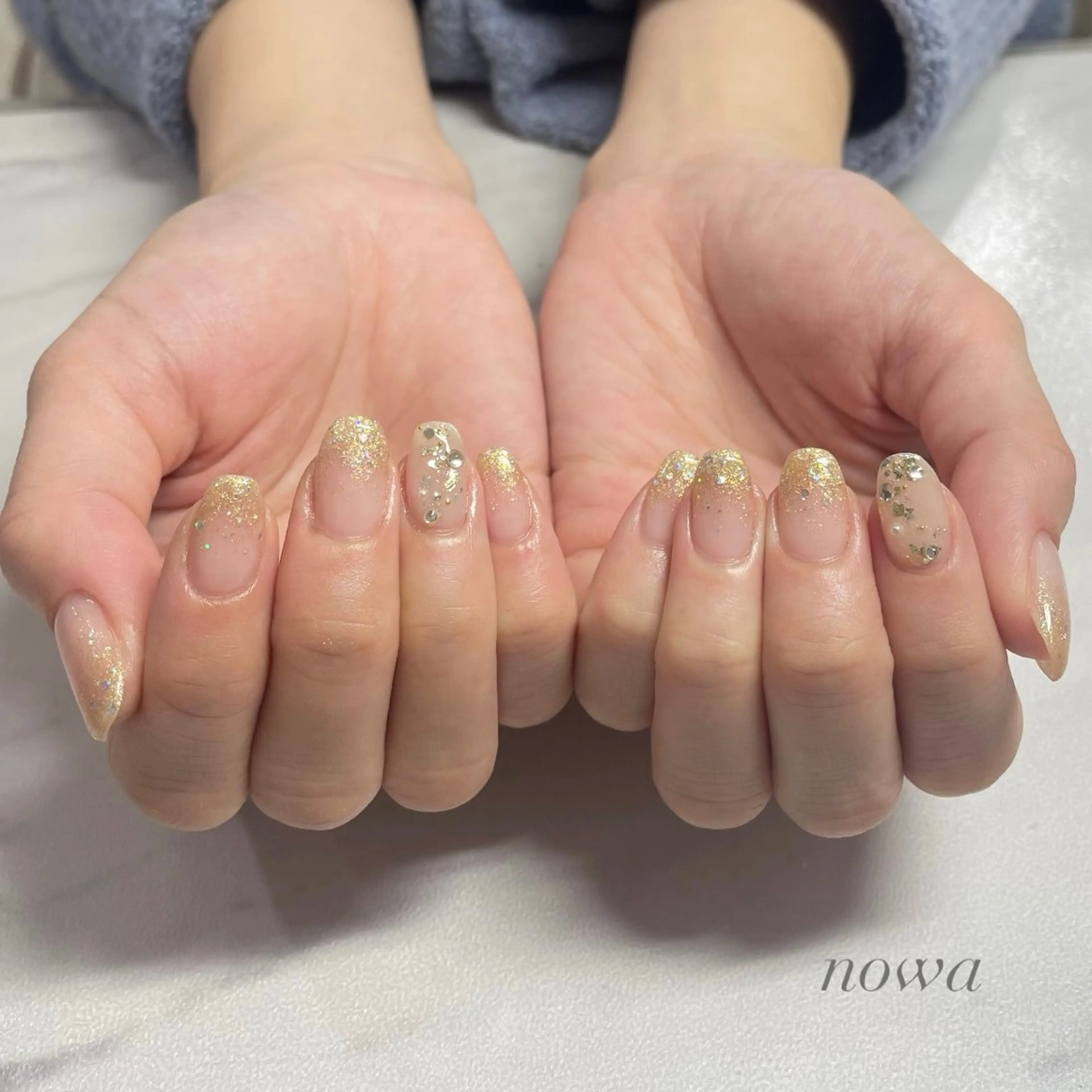 ネイル 持ち込み ニュアンスネイル ハンドネイル Beauty Studio 【nowa】所属・【nowa】小松 宙未 Soramiのネイルデザイン