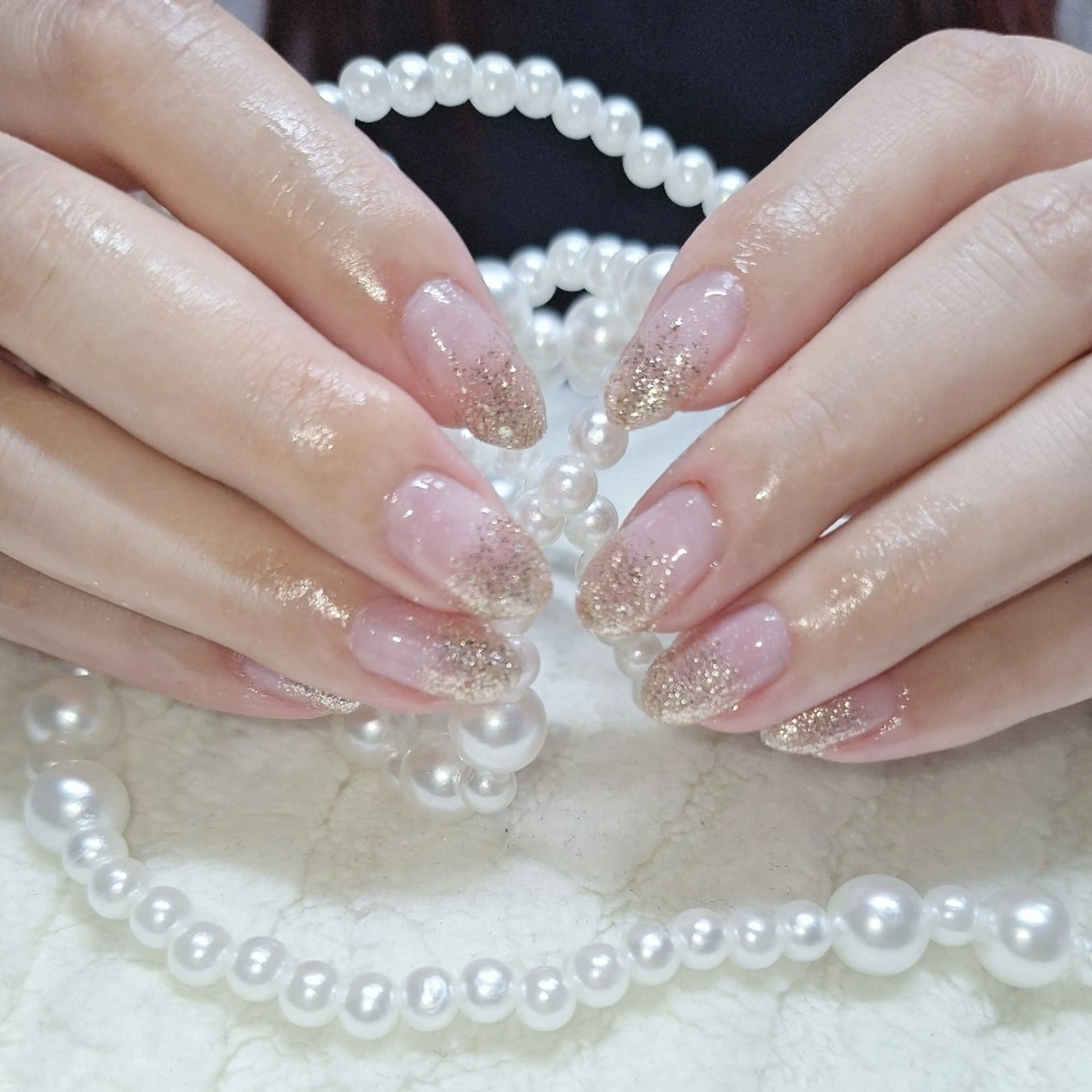 ネイル グラデーション ラメ(グリッター) ラメグラデーション AnotherNail所属・藤井 みなこのネイルデザイン