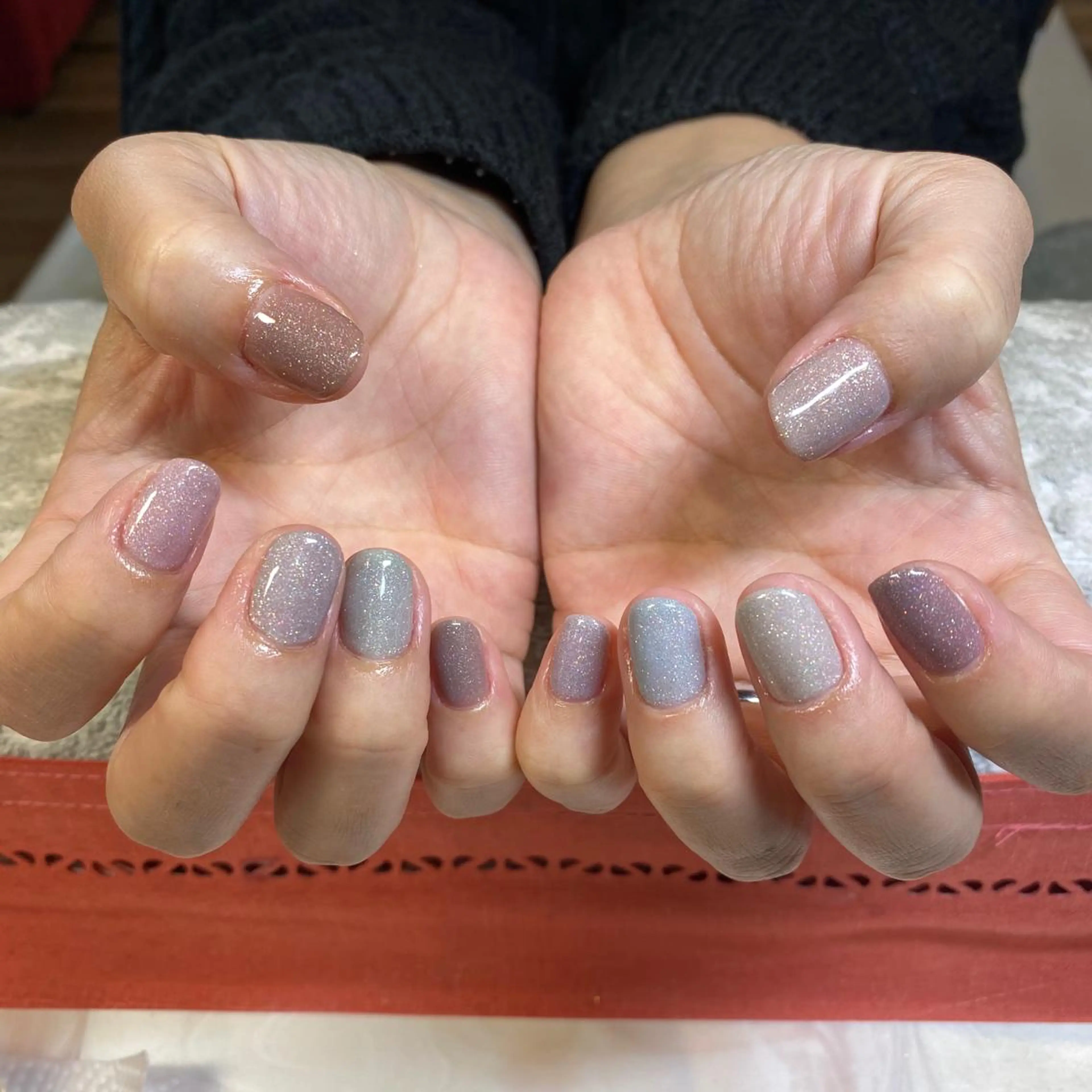 ネイル ラメ(グリッター) Temptation mainailのネイルデザイン