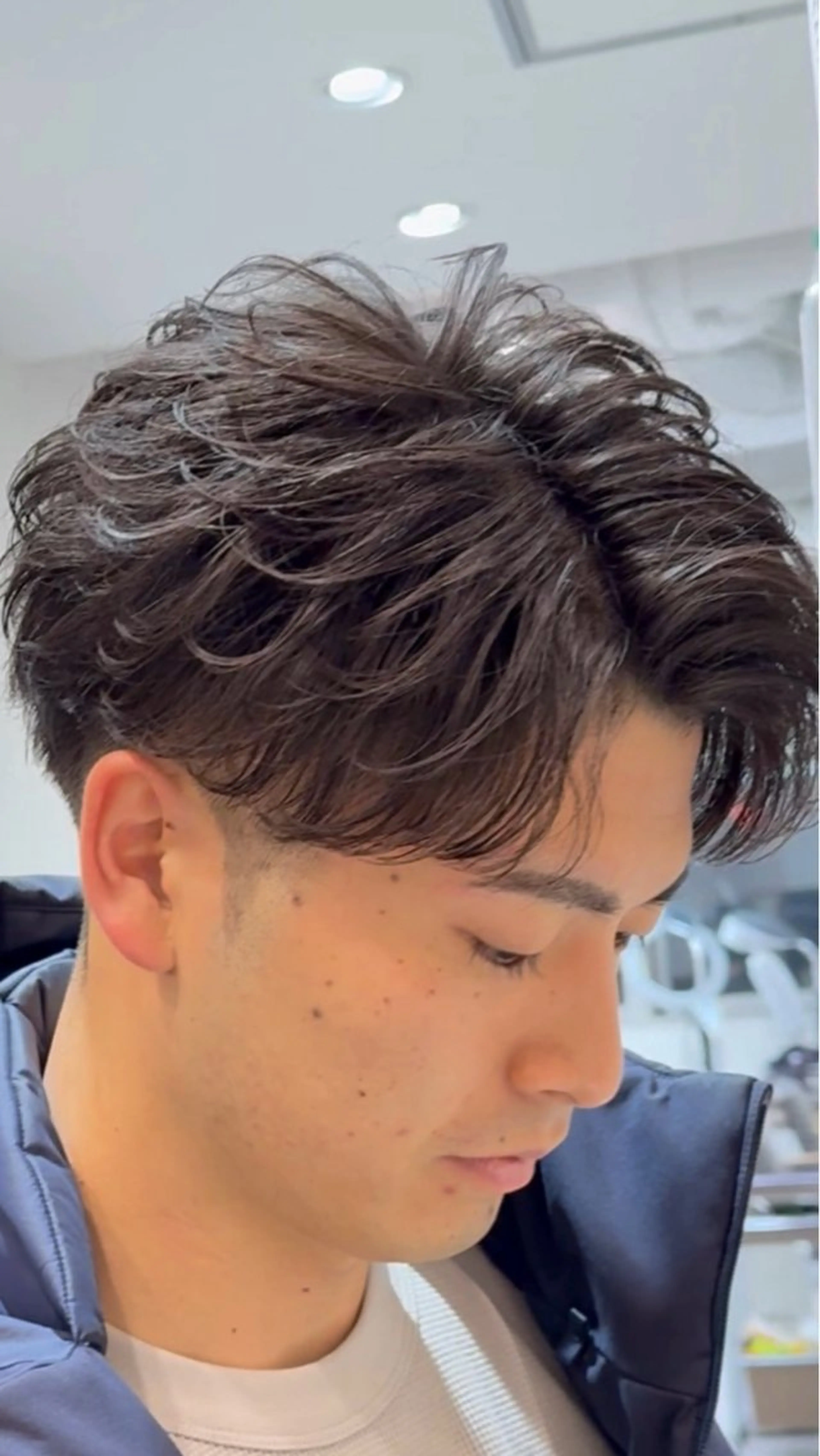 パーマ メンズ フェザーパーマ メンズパーマ DIECE所属・渋谷【メンズ特化】 レンのヘアスタイル