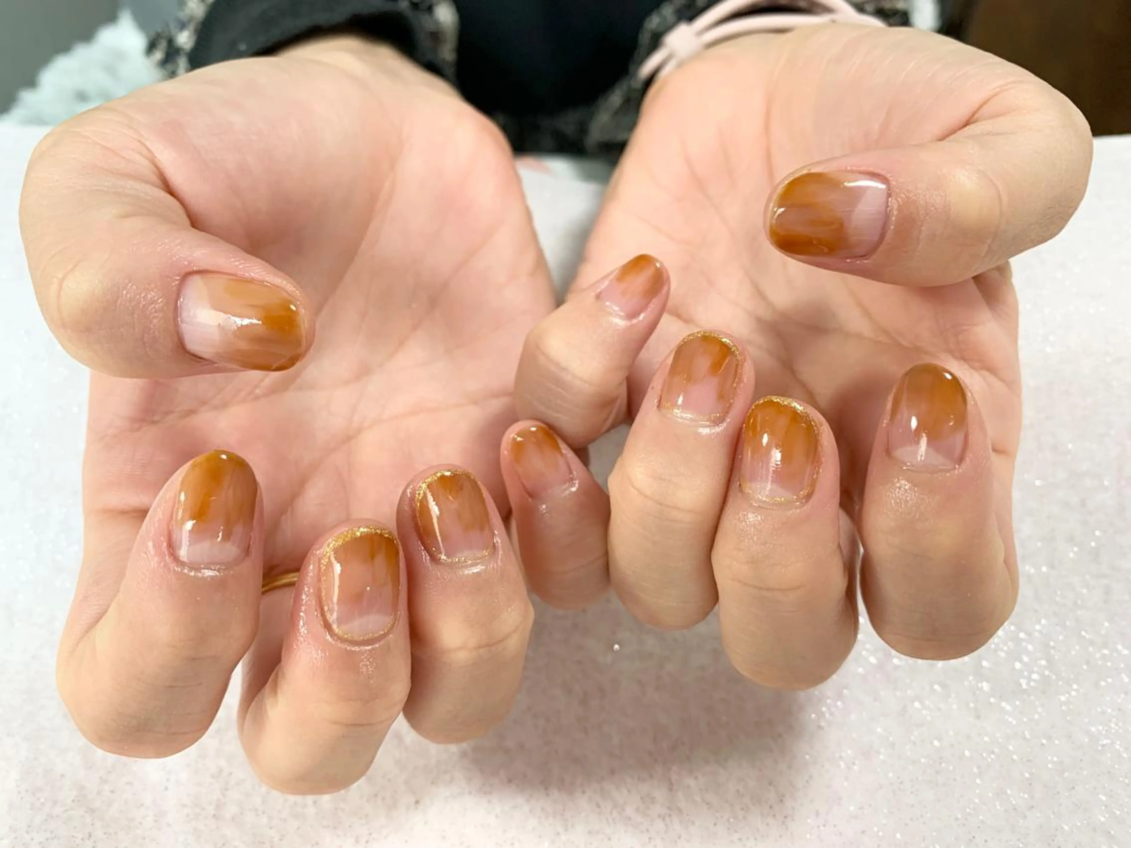 ネイル ラメ(グリッター) 手塚 里奈のネイルデザイン